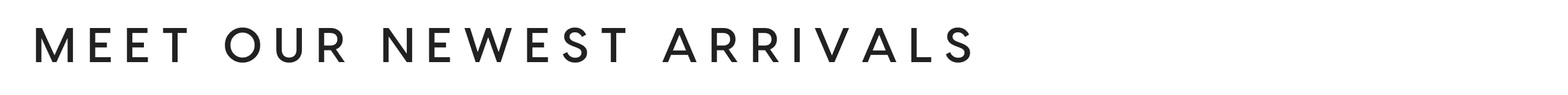 Meet Our Newest Arrivals