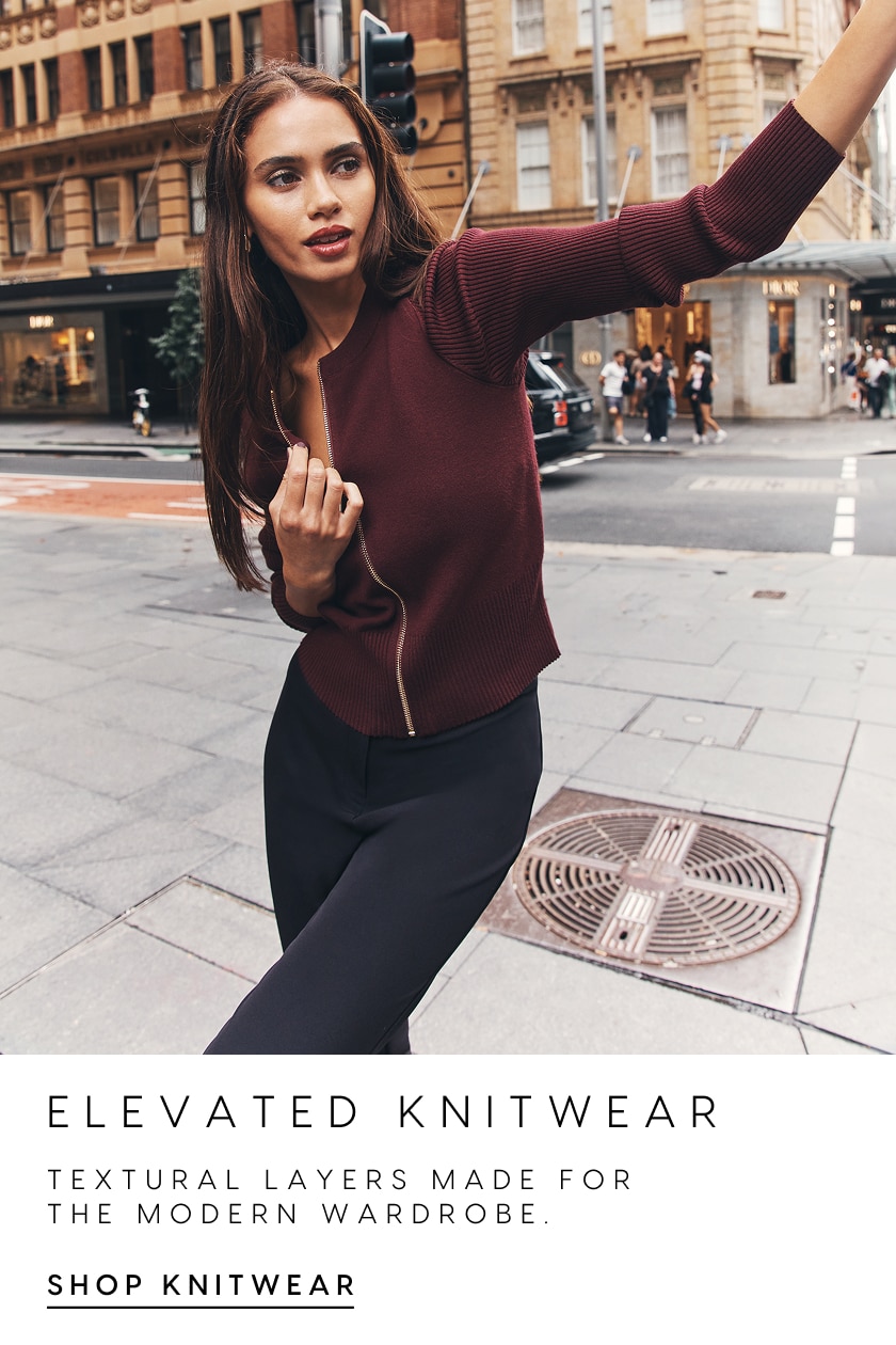 Elevated Knitwear. Textural layers made for the modern wardrobe. Shop Knitwear