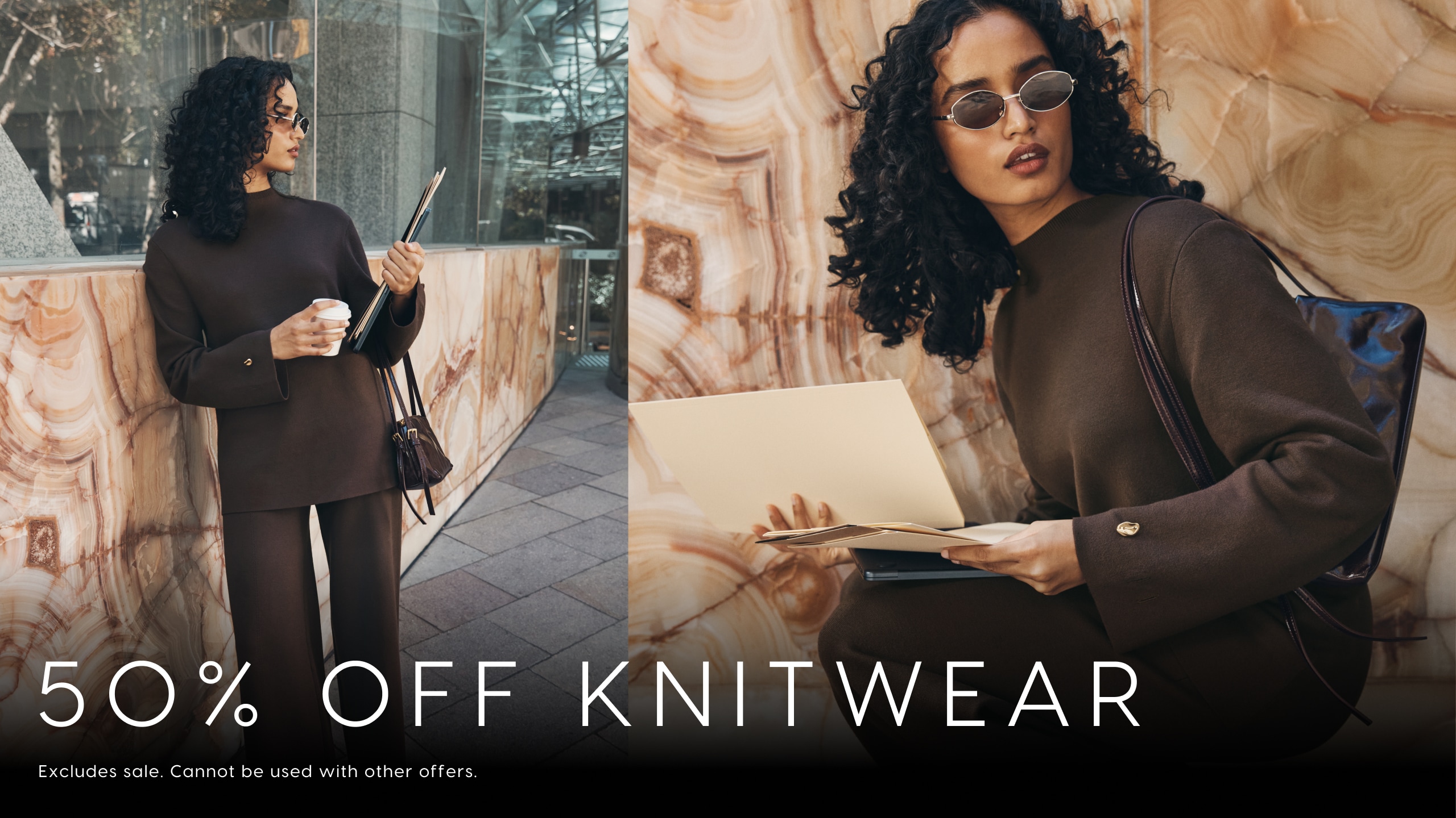 50% Off Knitwear. Excludes sale. Cannot be used with other offers.