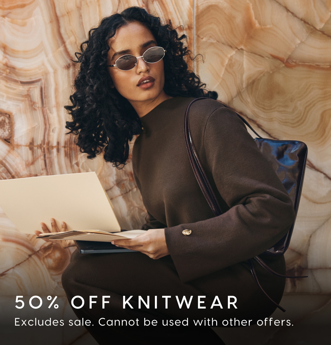 50% Off Knitwear. Excludes sale. Cannot be sued with other offers.