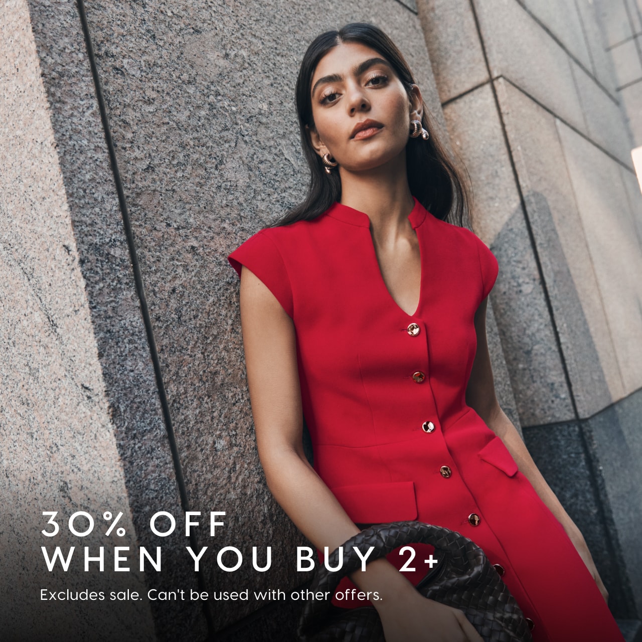 30% Off When You Buy 2+. Excludes sale. Can't be used with other offers.