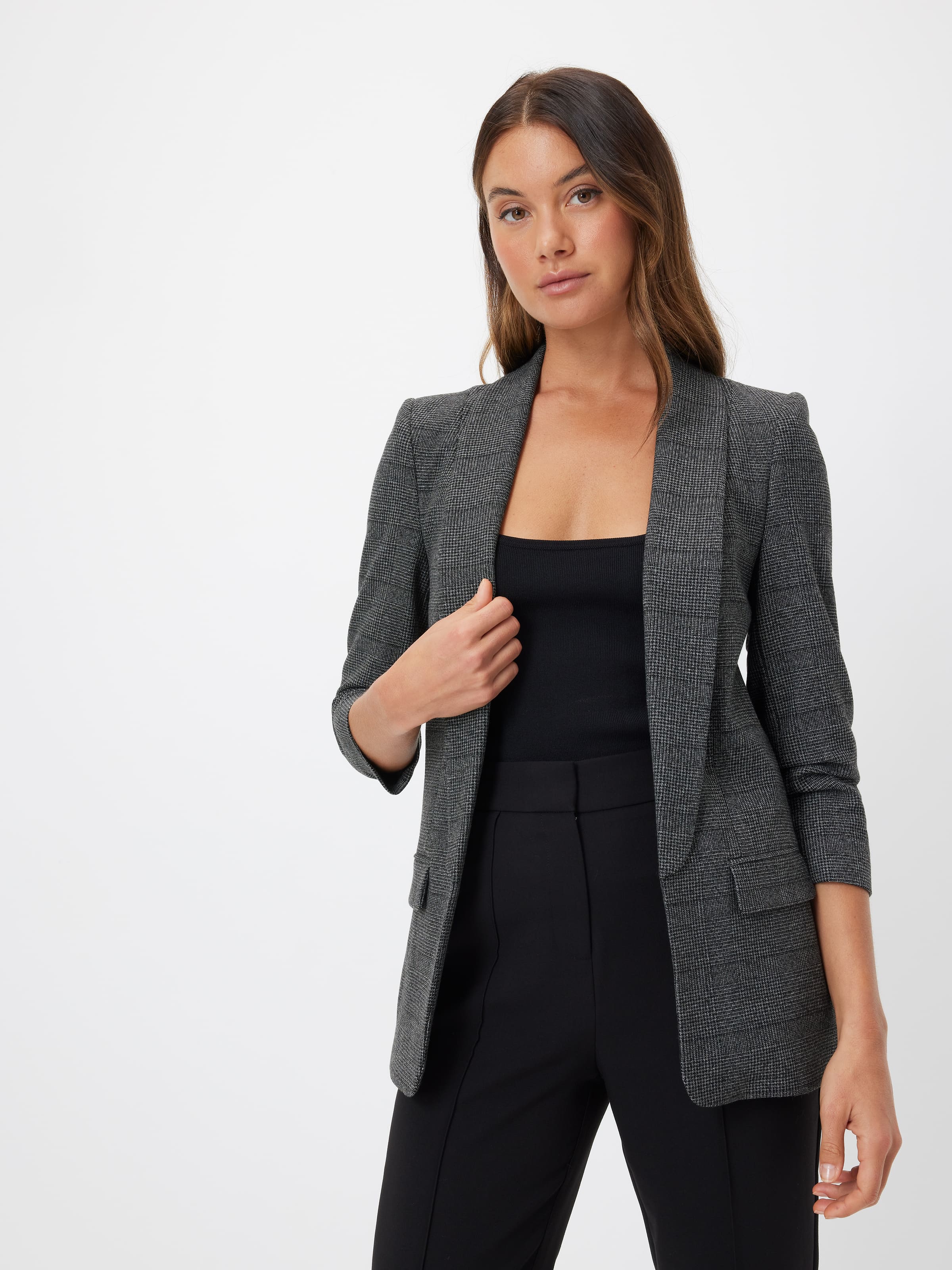 Mi Amour Check Blazer