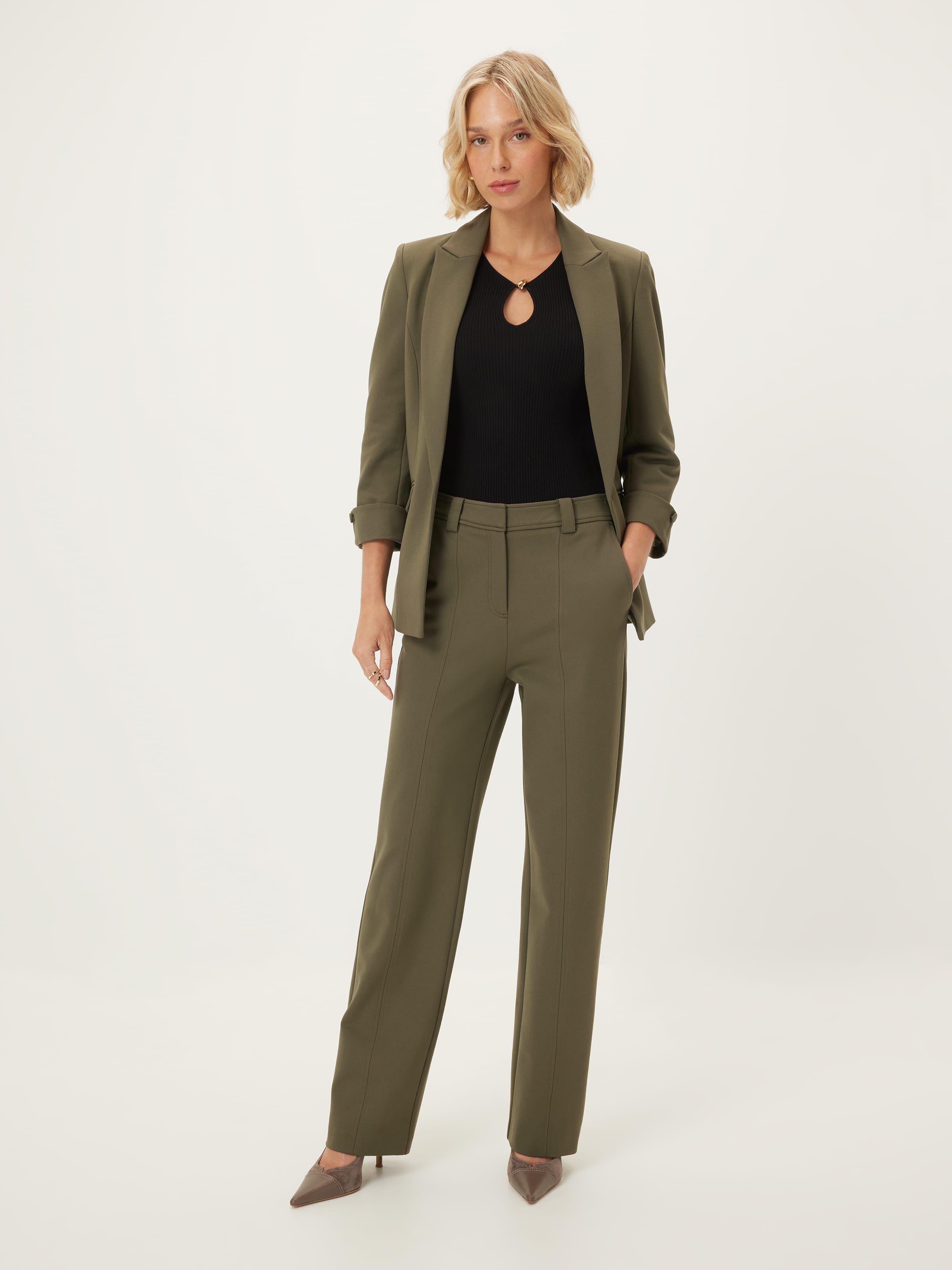 Phoebe Straight Leg Ponte Pant