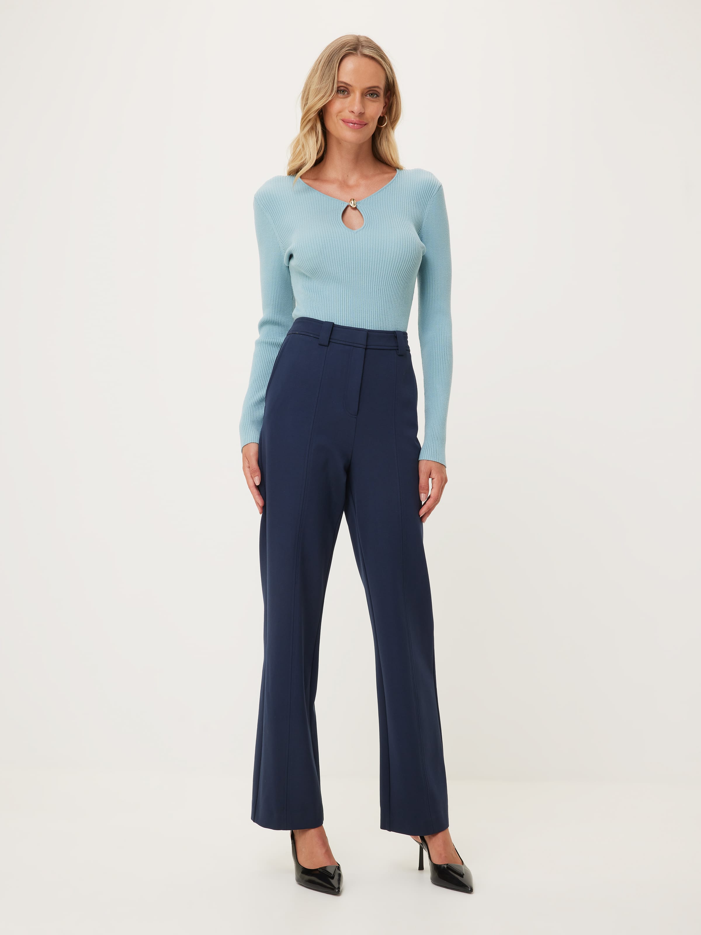Phoebe Straight Leg Ponte Pant