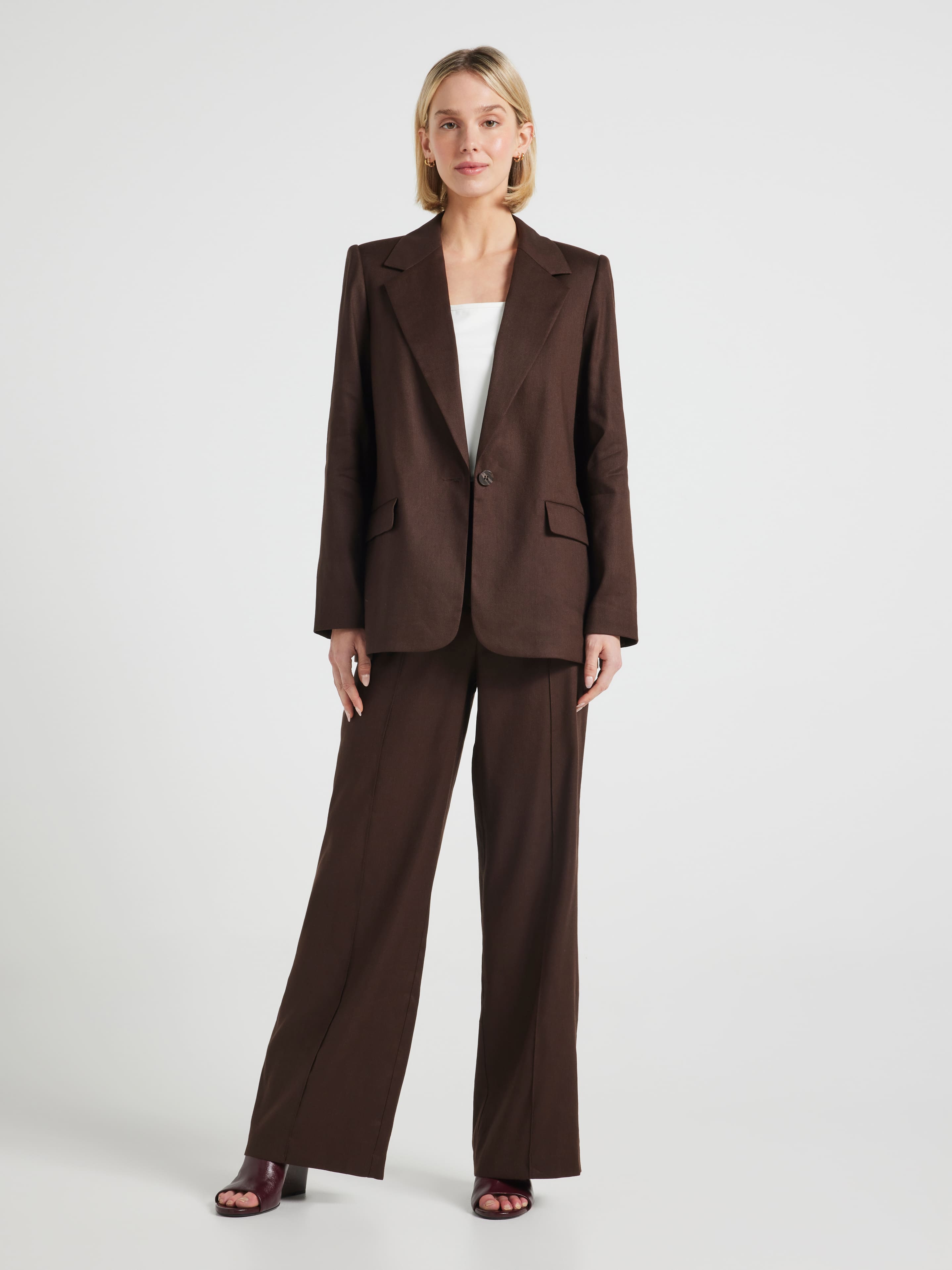 Made For Me Linen Blend Blazer