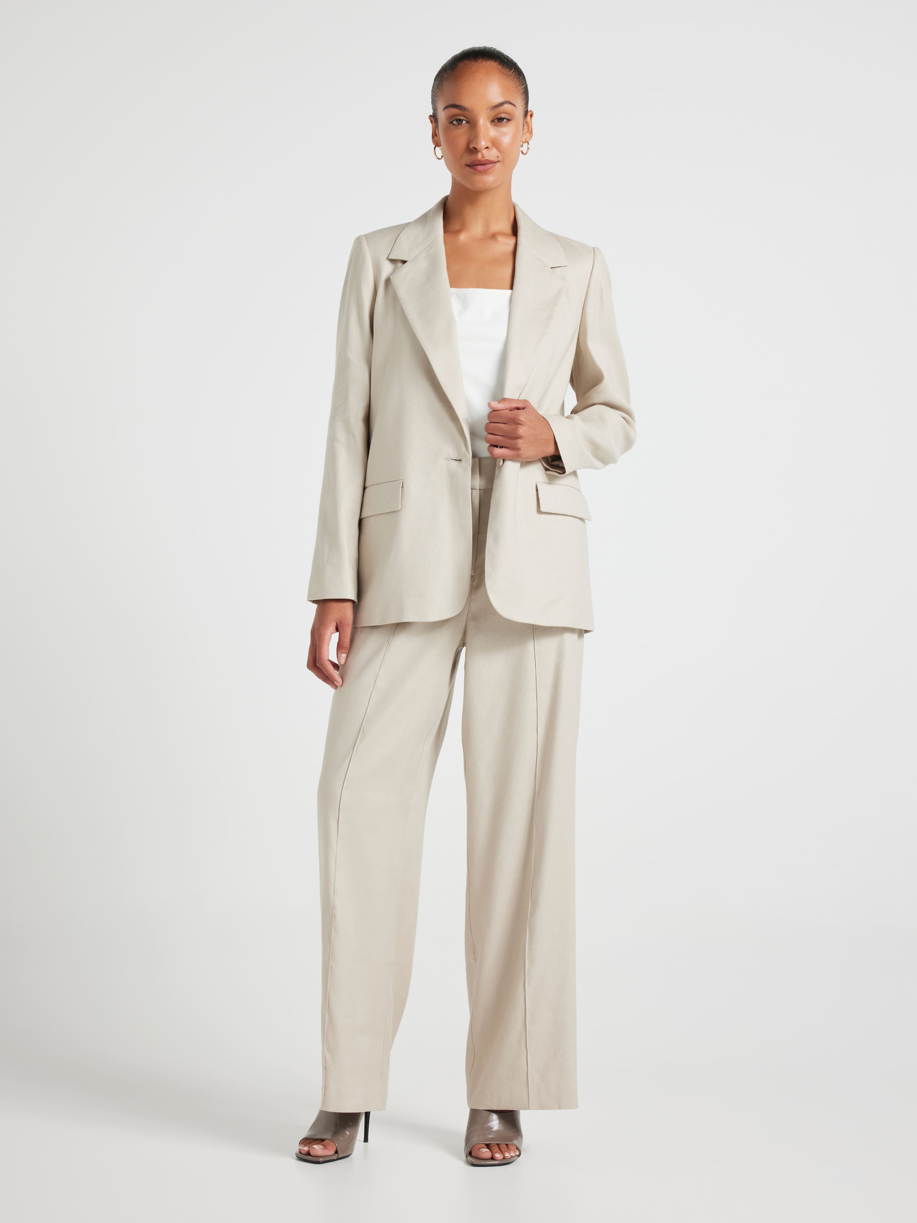 Made For Me Linen Blend Blazer