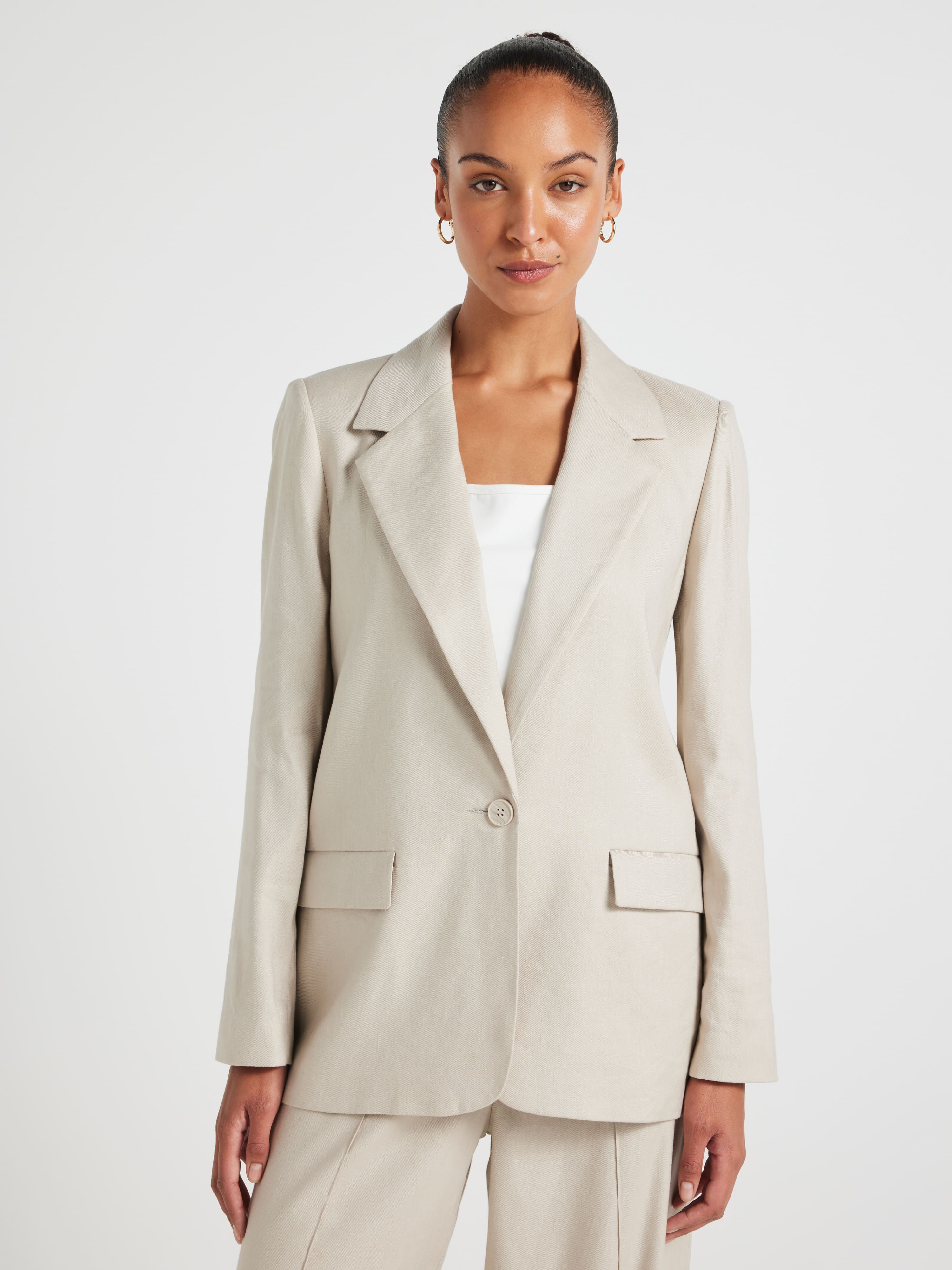 Made For Me Linen Blend Blazer