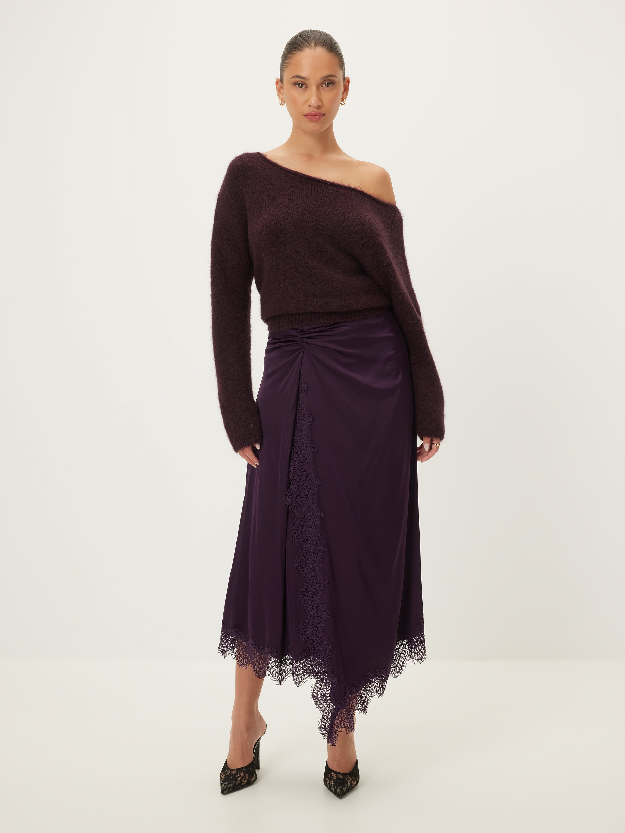 Te Amo Satin Slip Skirt