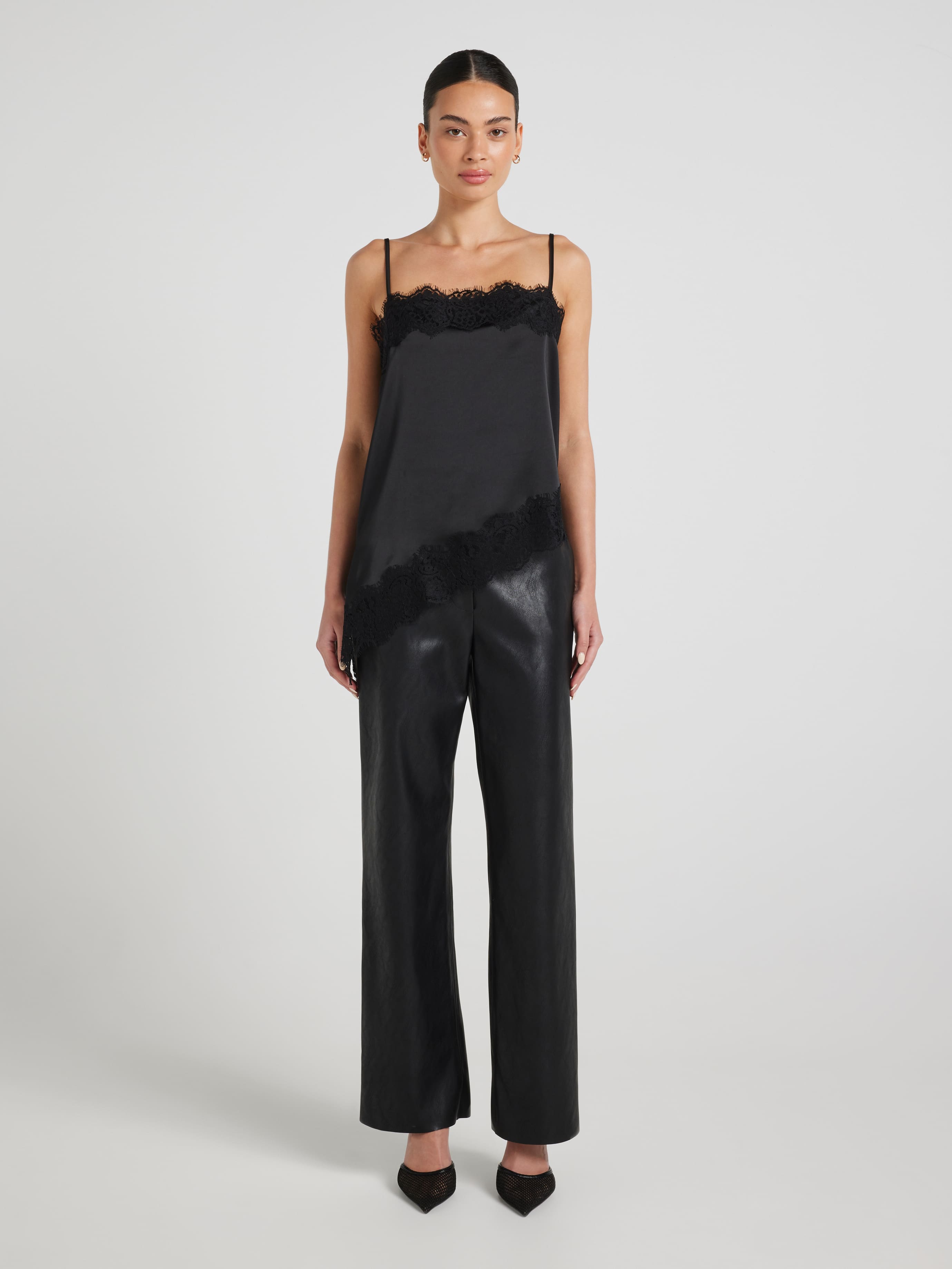 Spinning Around Faux Leather Pant