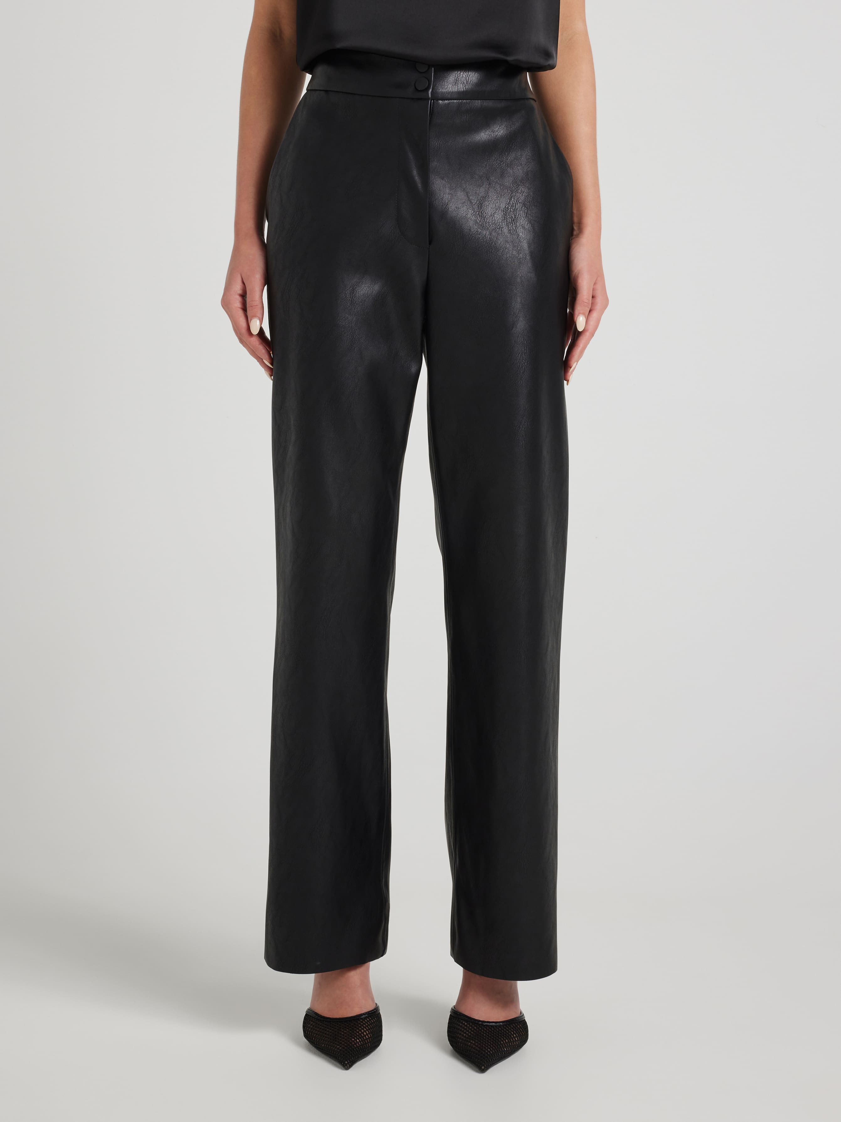 Spinning Around Faux Leather Pant