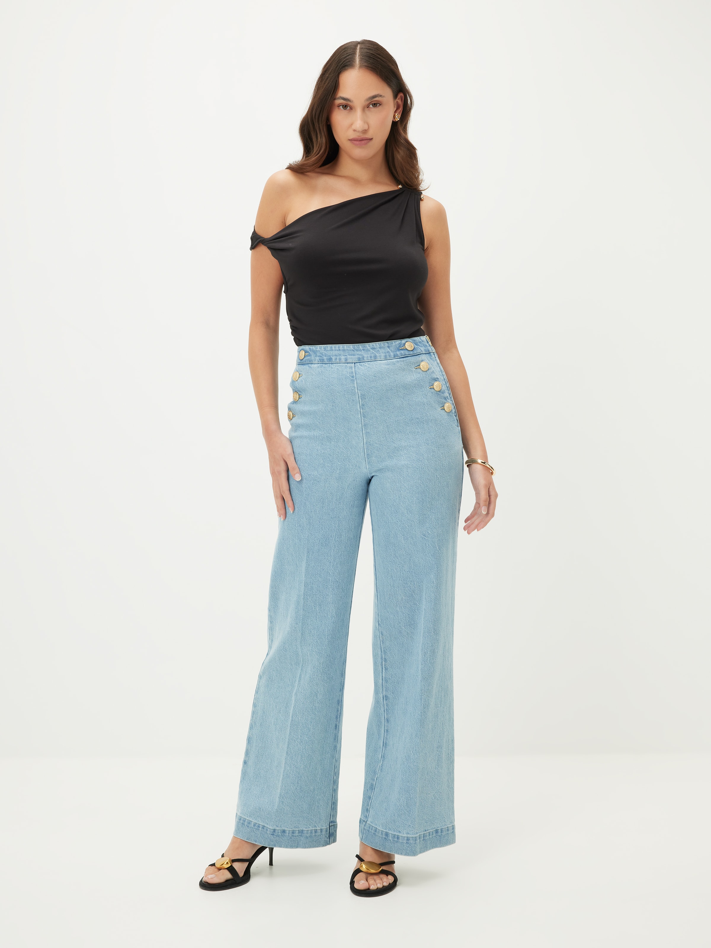 Greenwhich Denim Wide Leg Jean