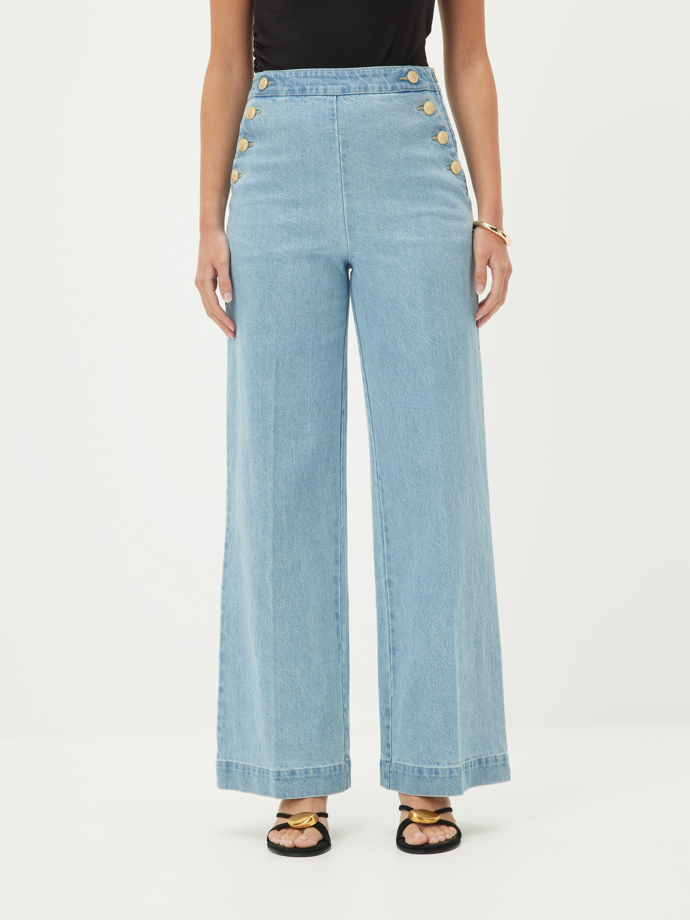Greenwhich Denim Wide Leg Jean