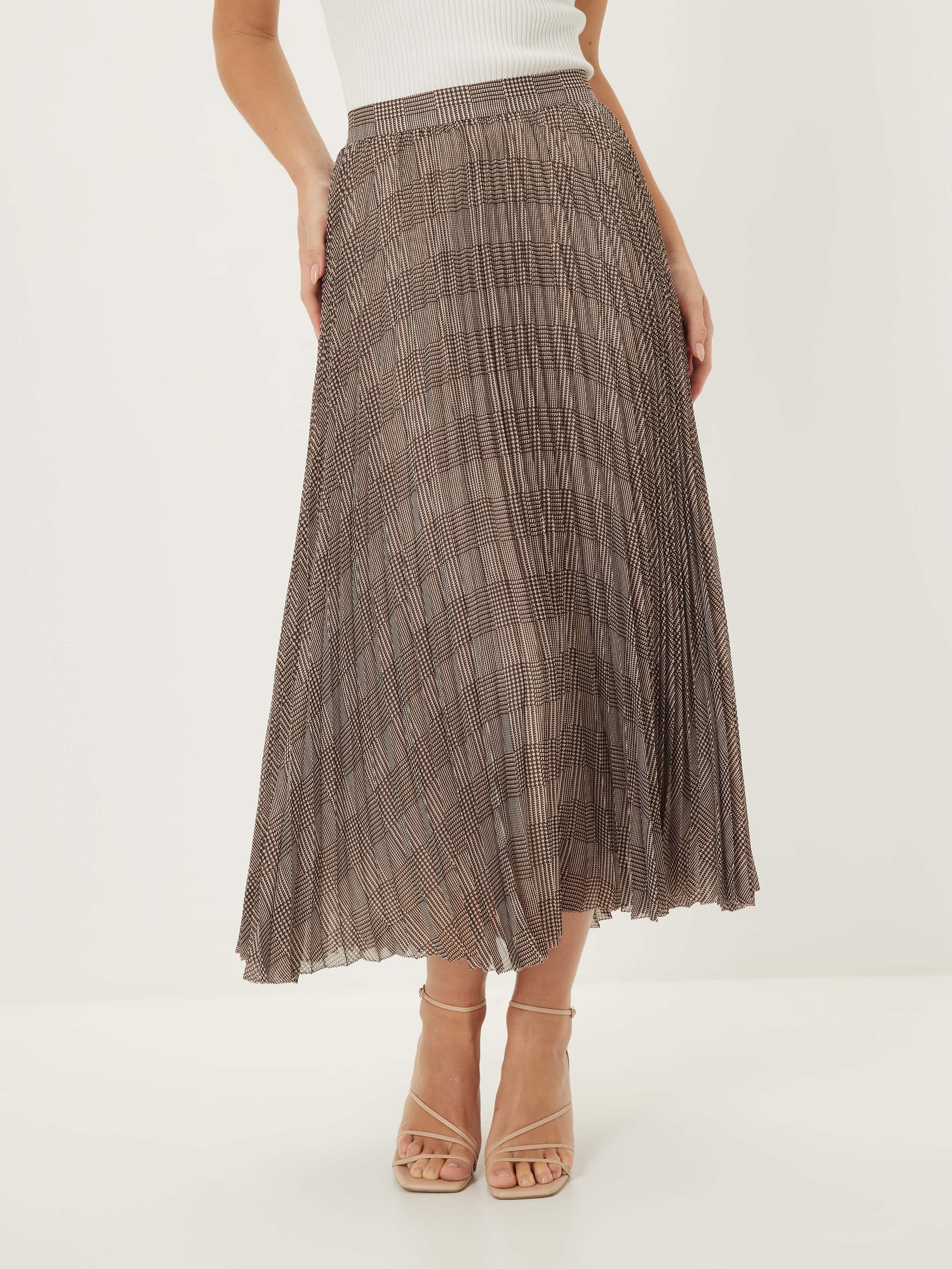 Check It Pleated Skirt