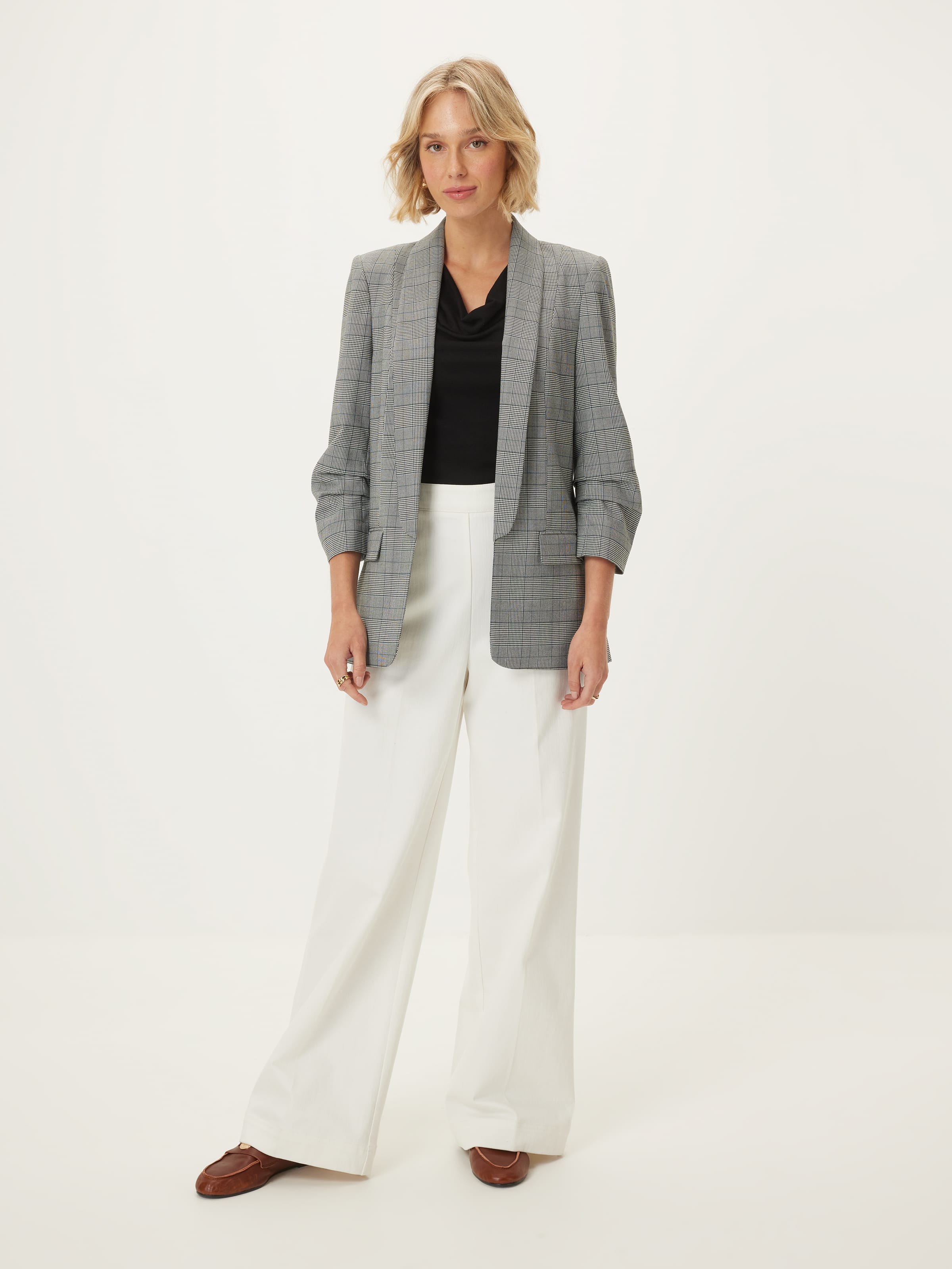 Mi Amour Check Blazer