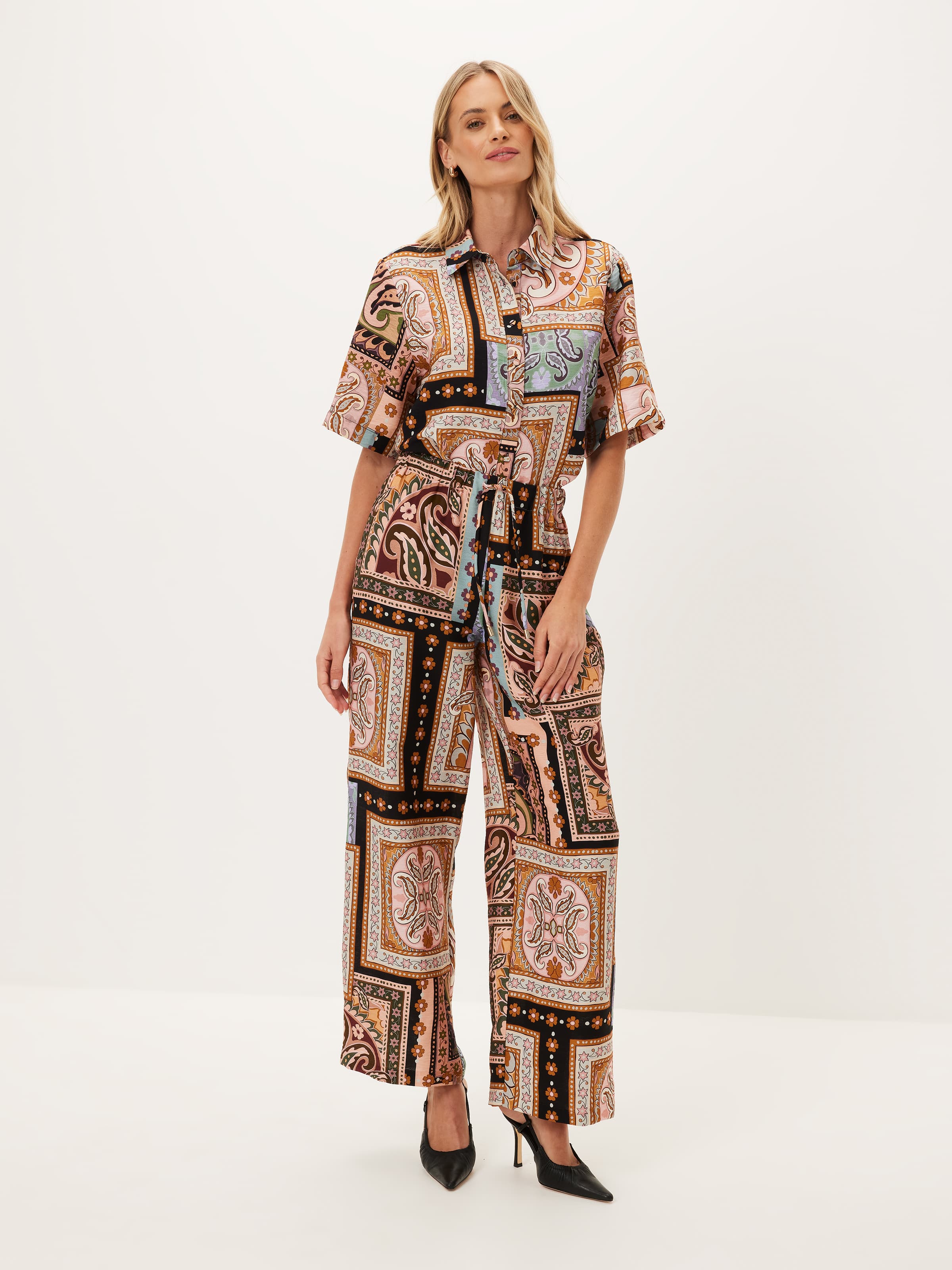 Moroccan Mosaic Wide Leg Pant