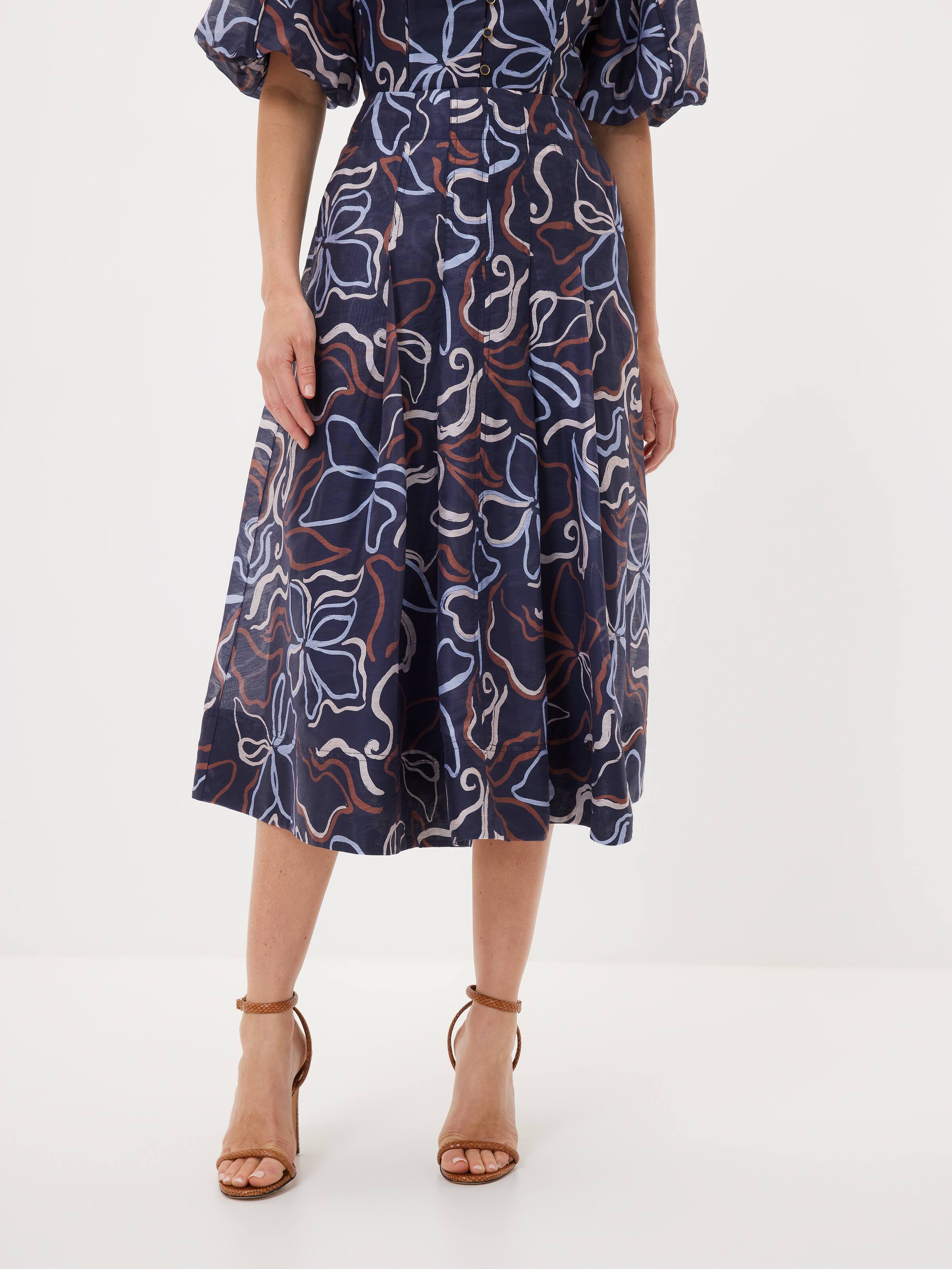 Darwin Outline Midi Skirt