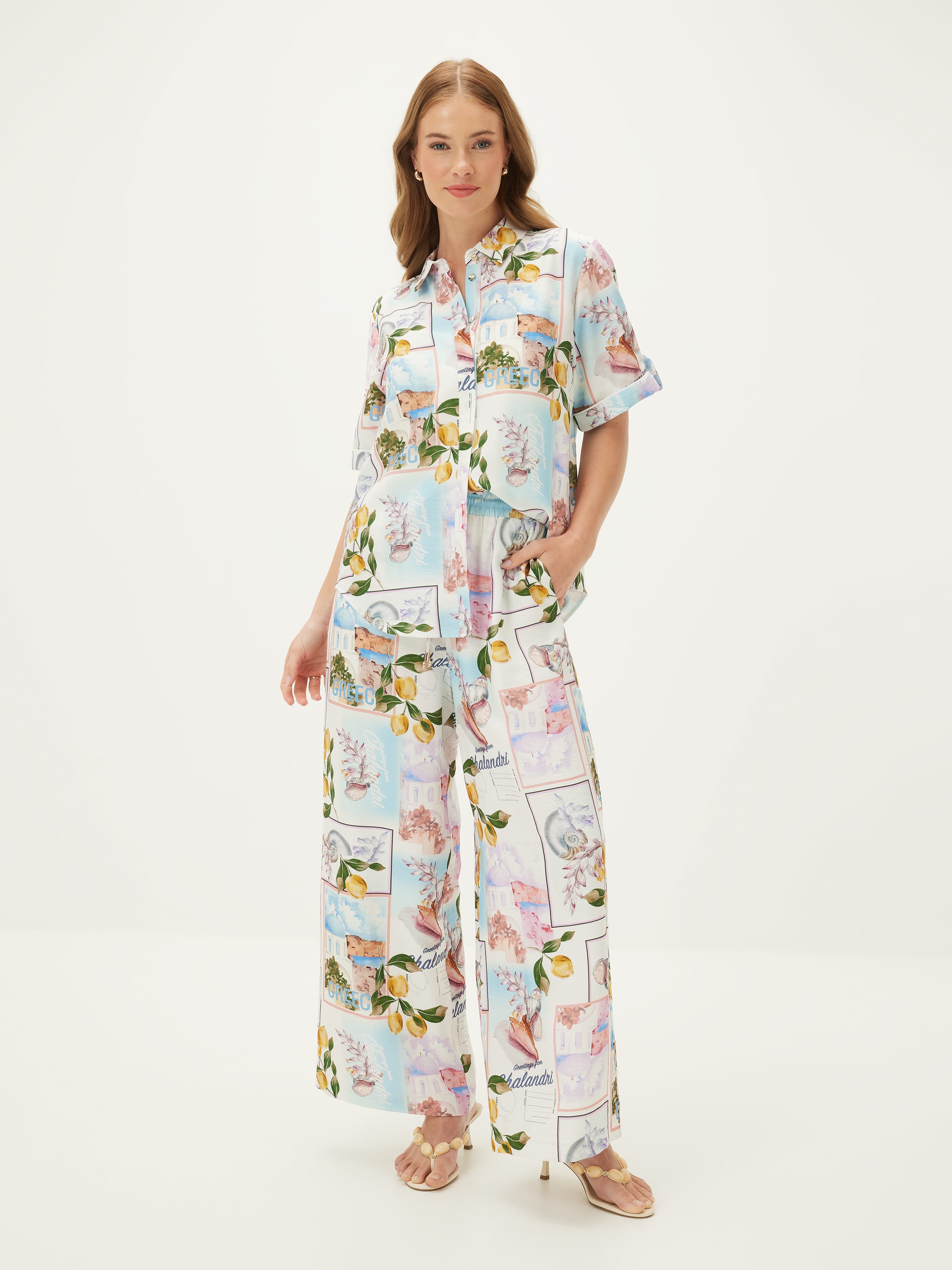 Santorini Printed Pant