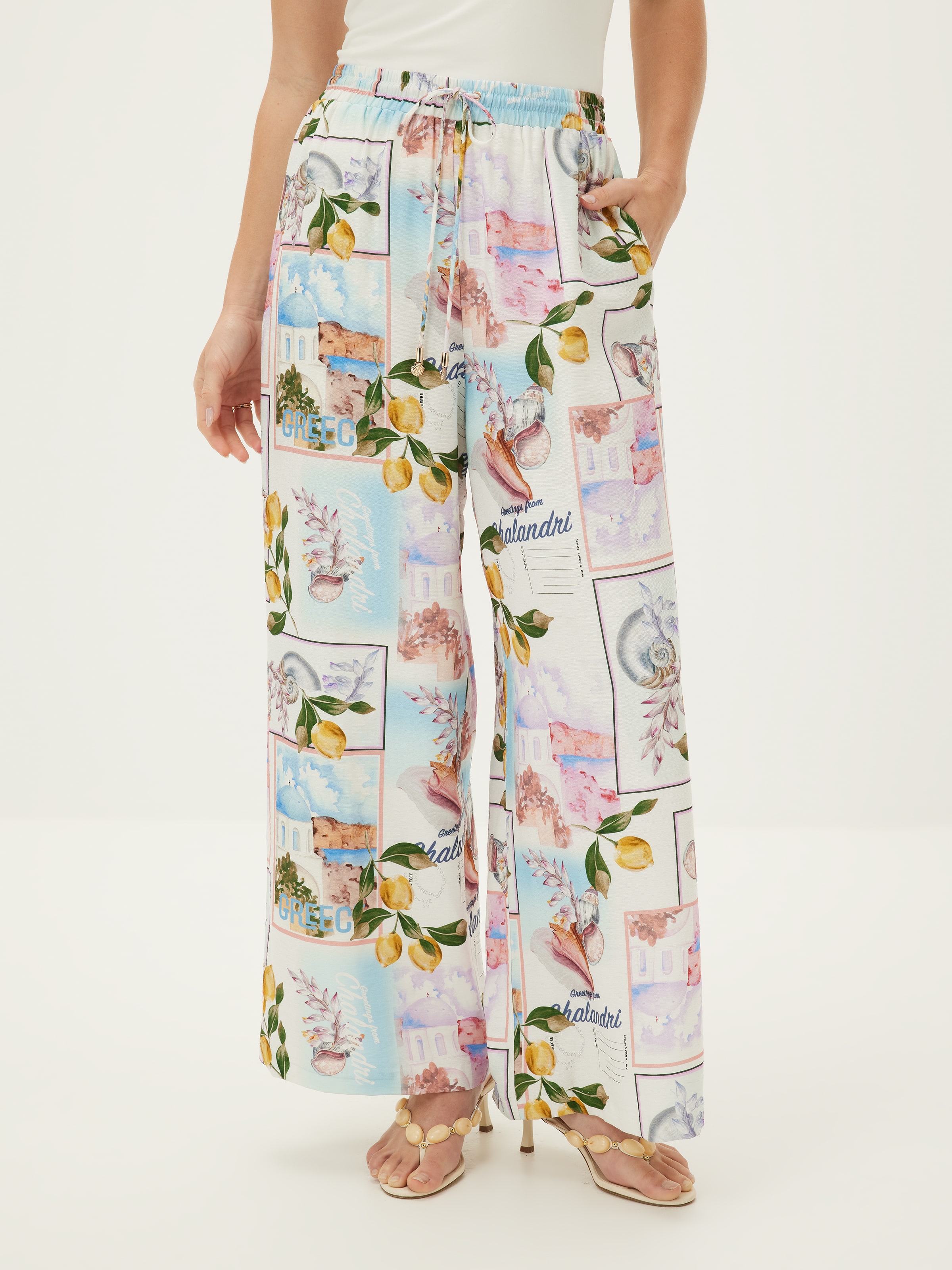 Santorini Printed Pant