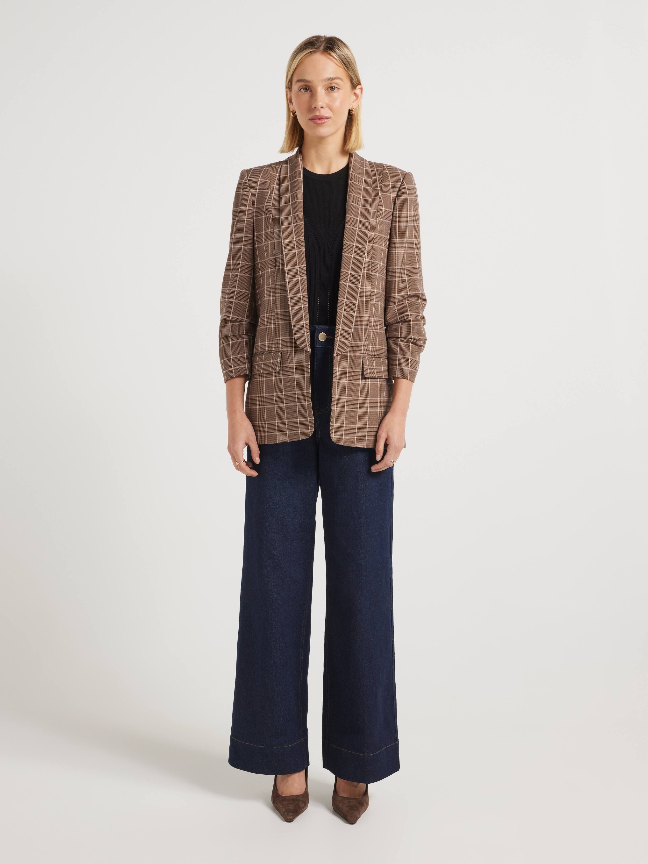 Mi Amour Check Blazer