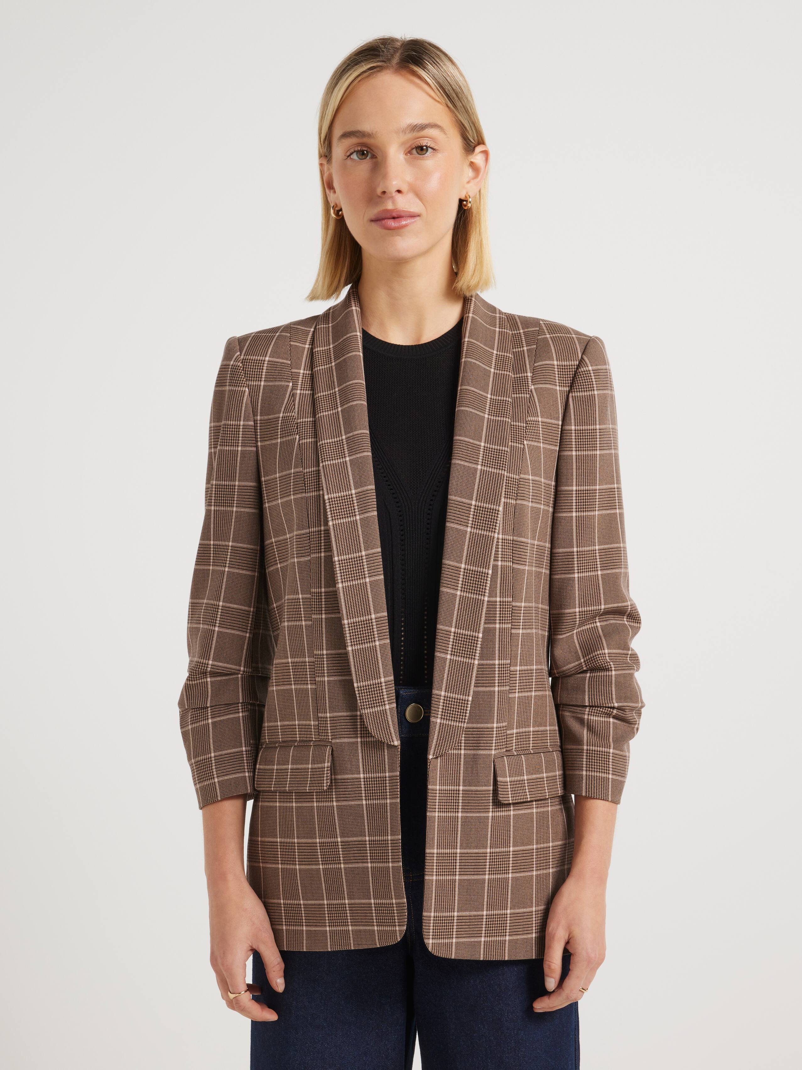 Mi Amour Check Blazer
