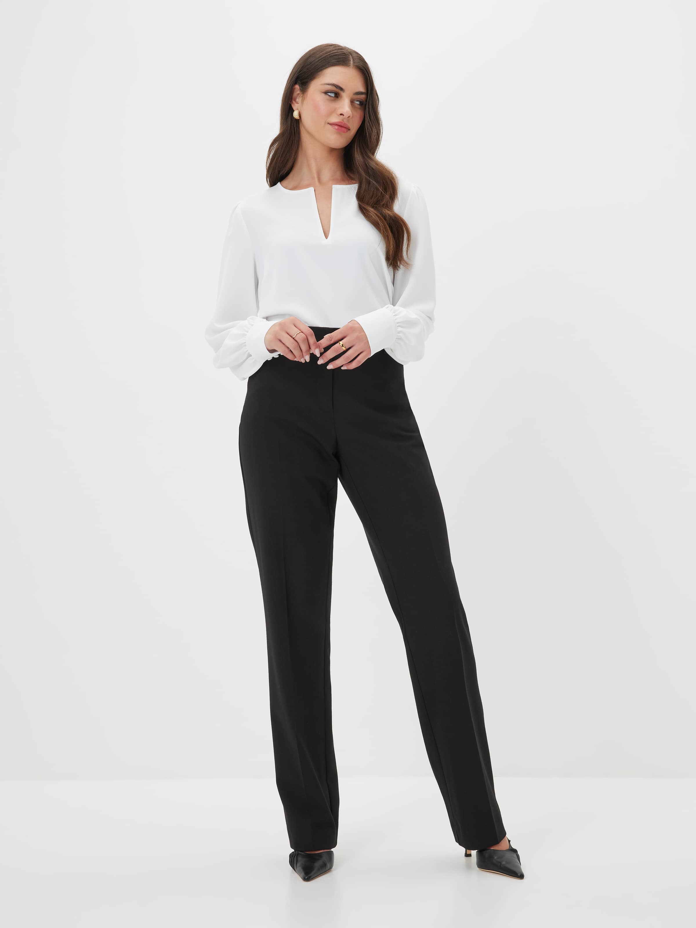 Petite Madison Straight Leg Pant