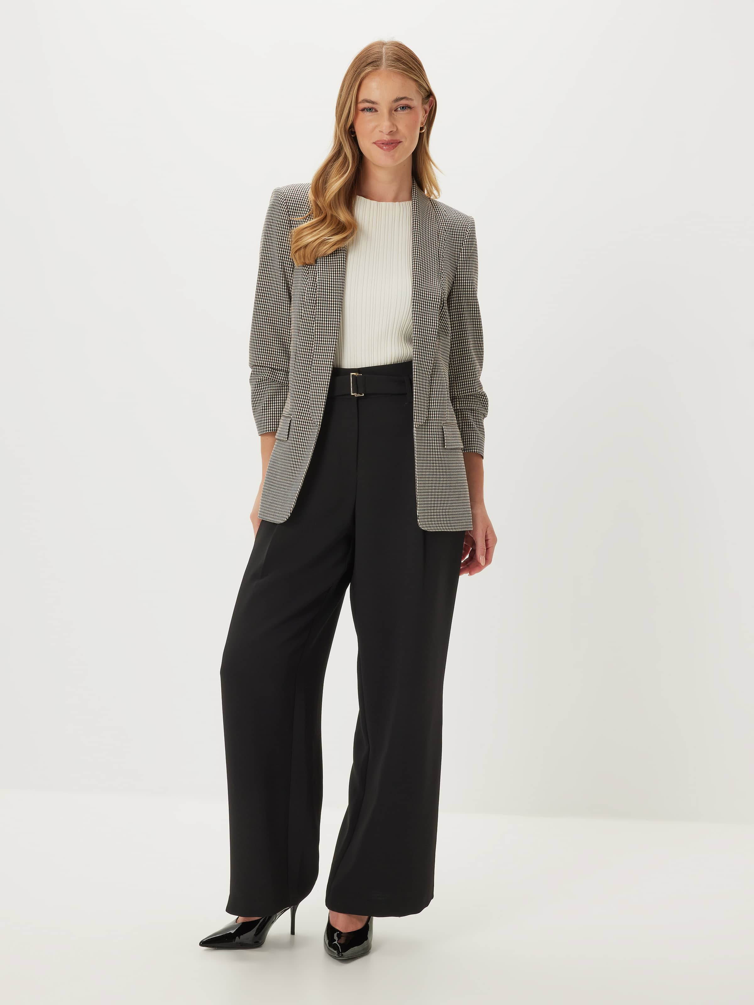 Mi Amour Check Blazer