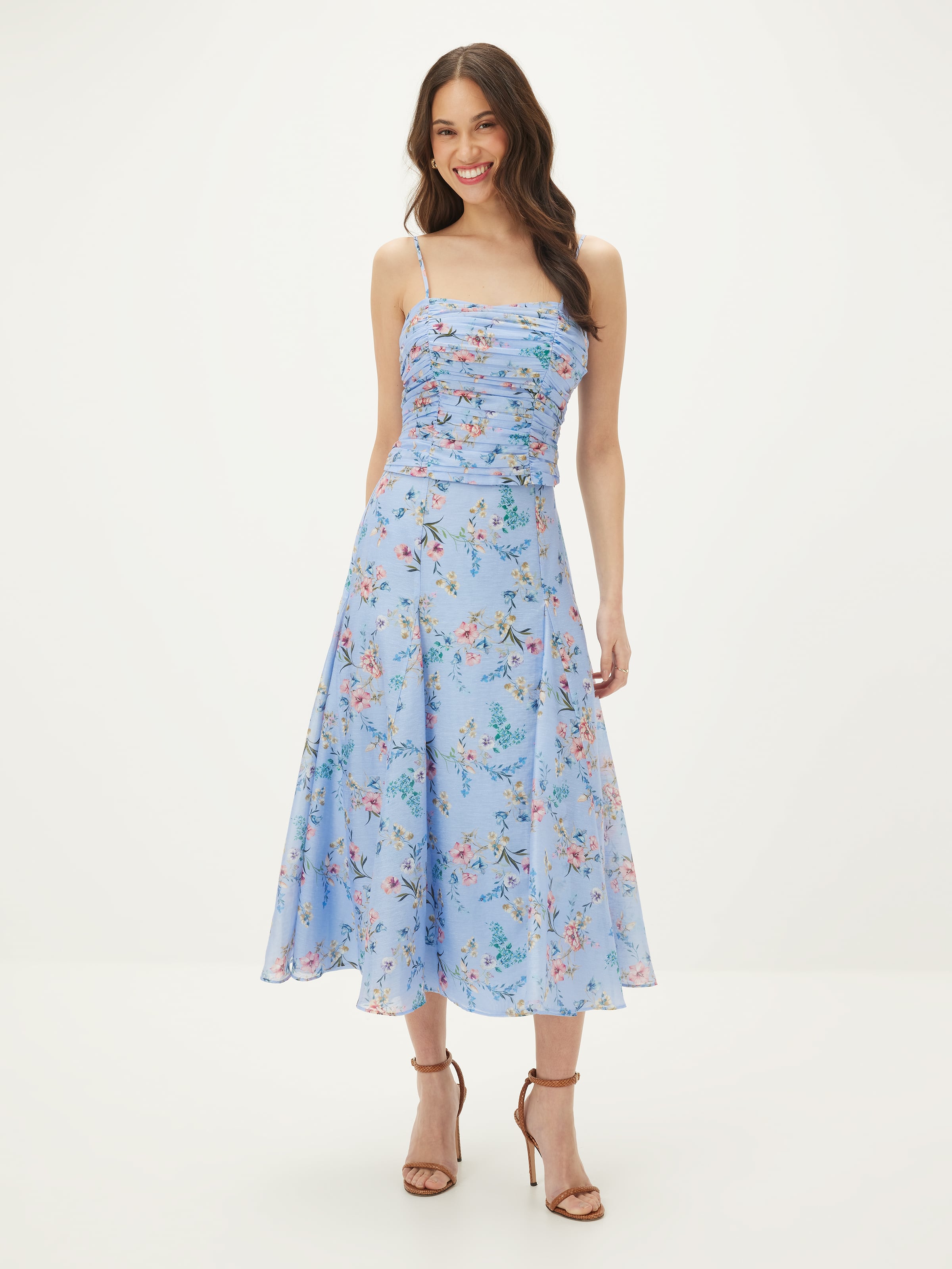 Marina Floral Midi Skirt