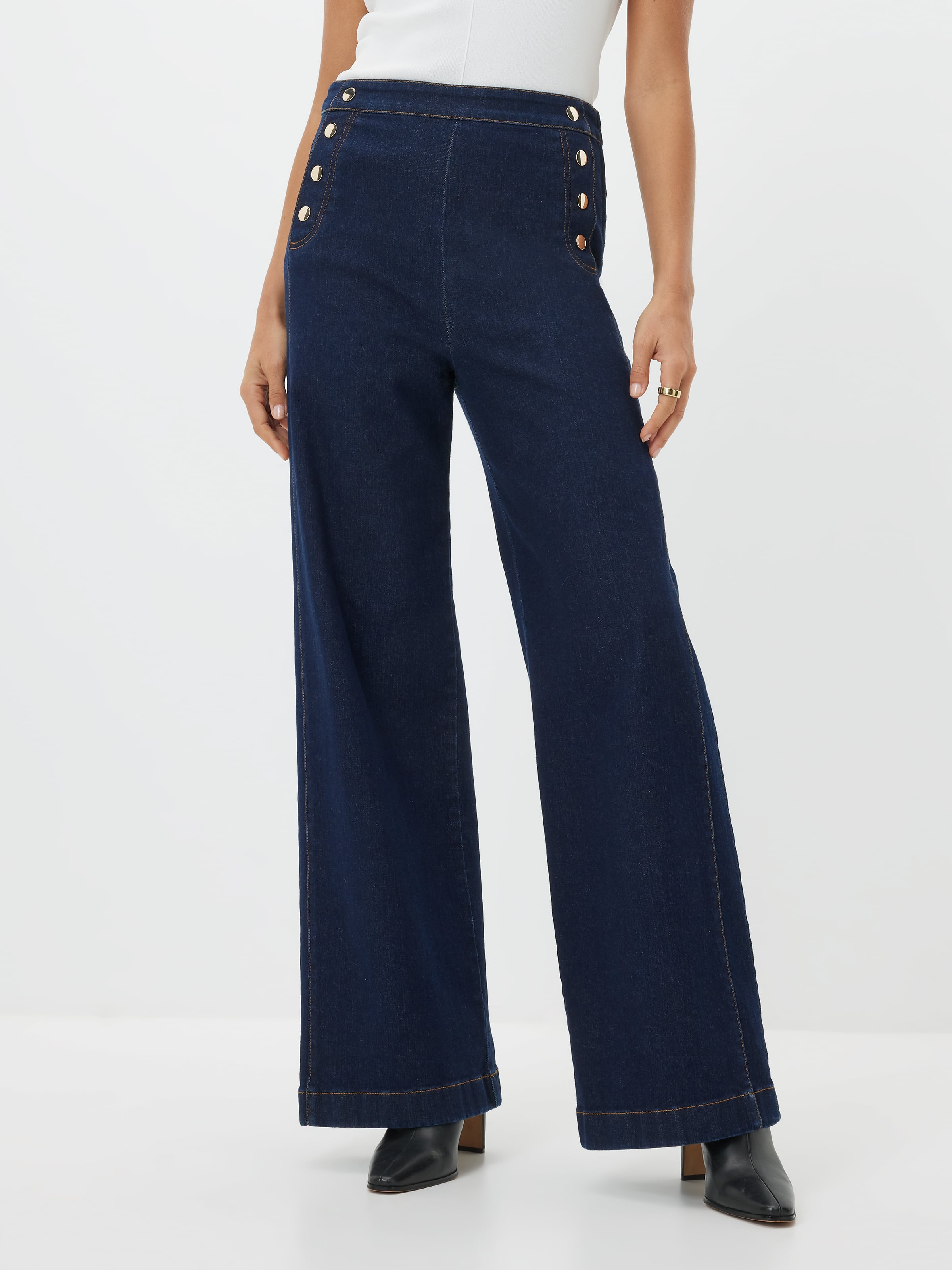 Manhattan Denim Wide Leg Jean