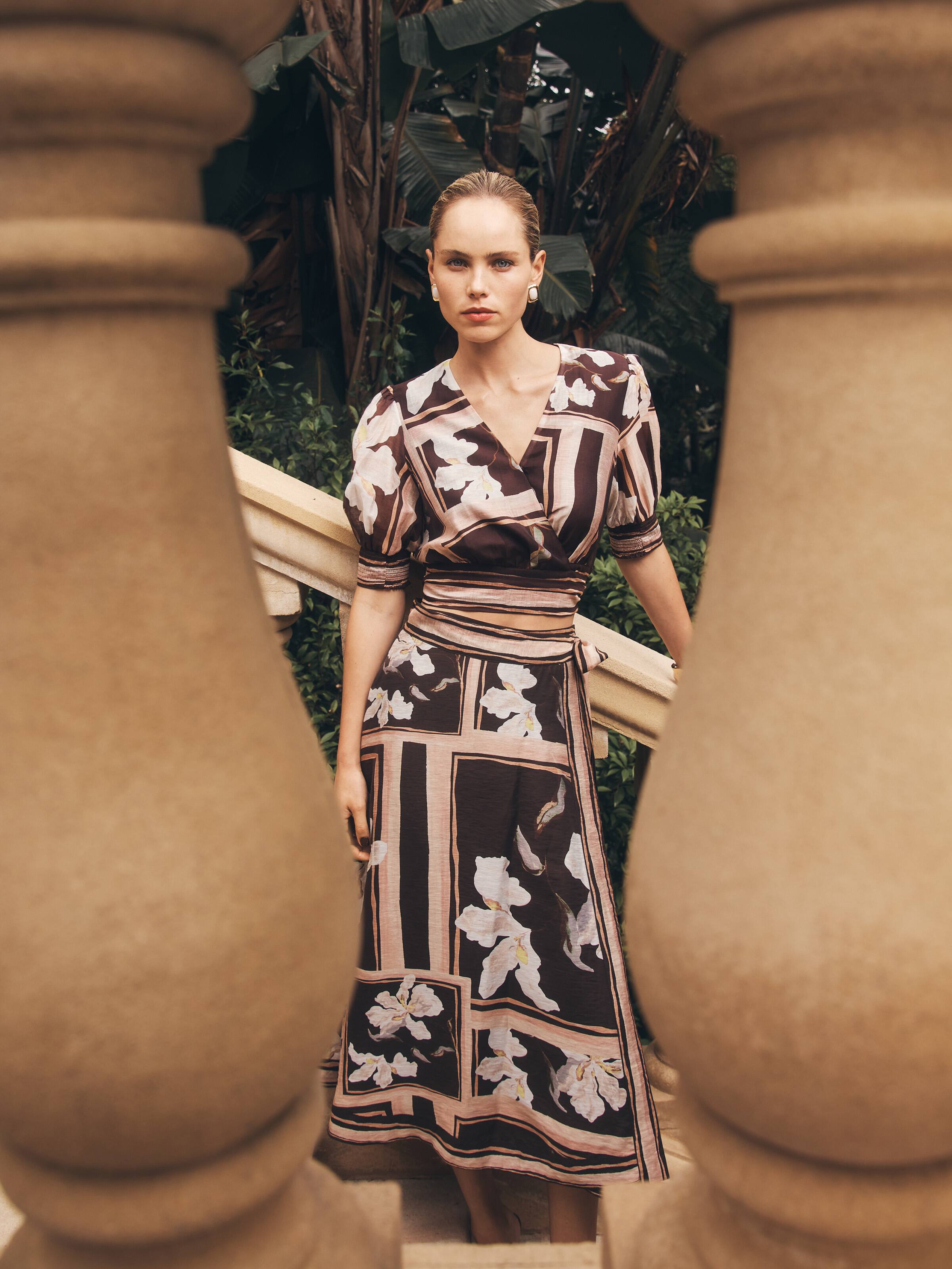 Orchid Garden Wrap Skirt