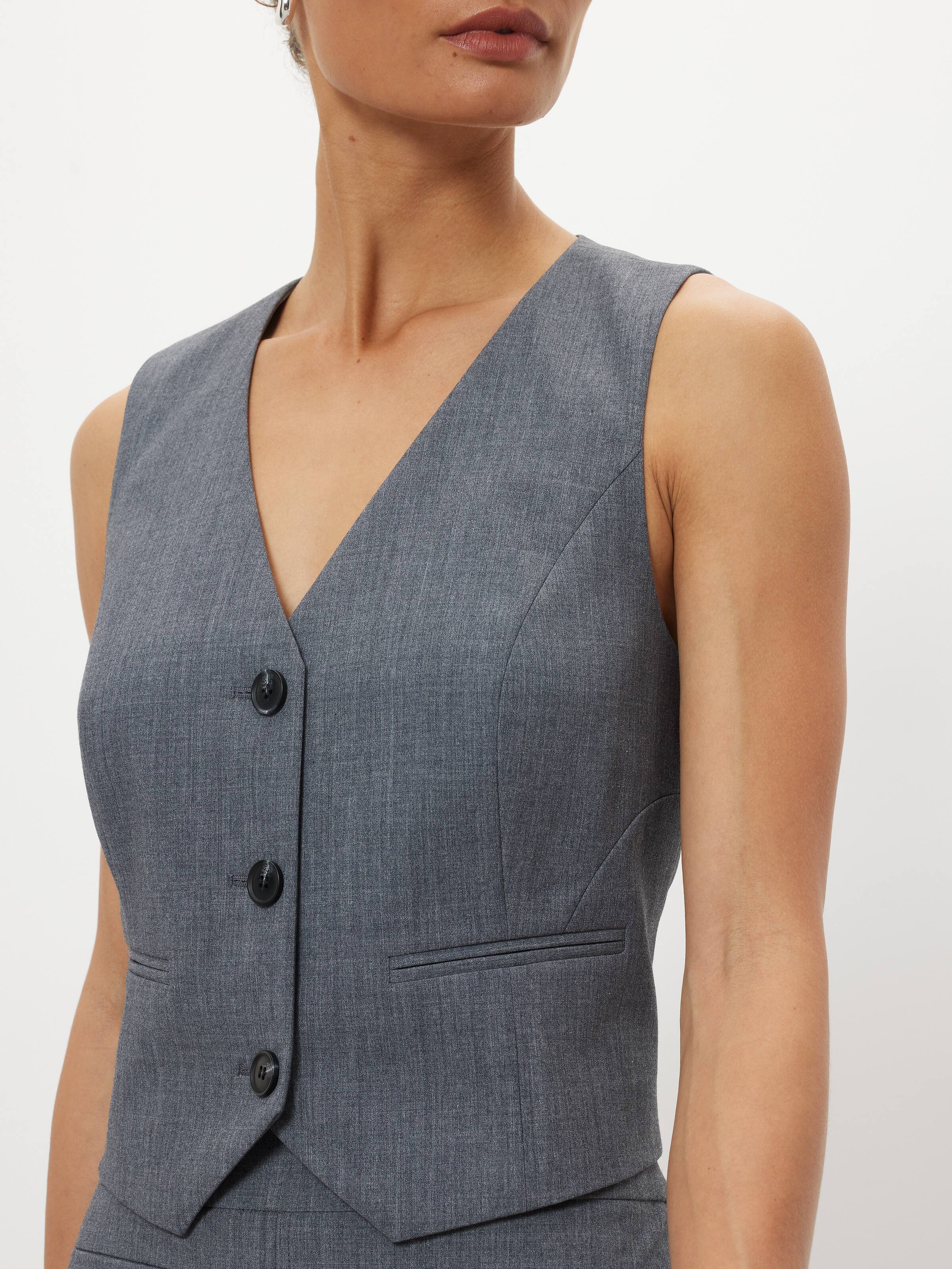 Give Credit Grey Suit Vest