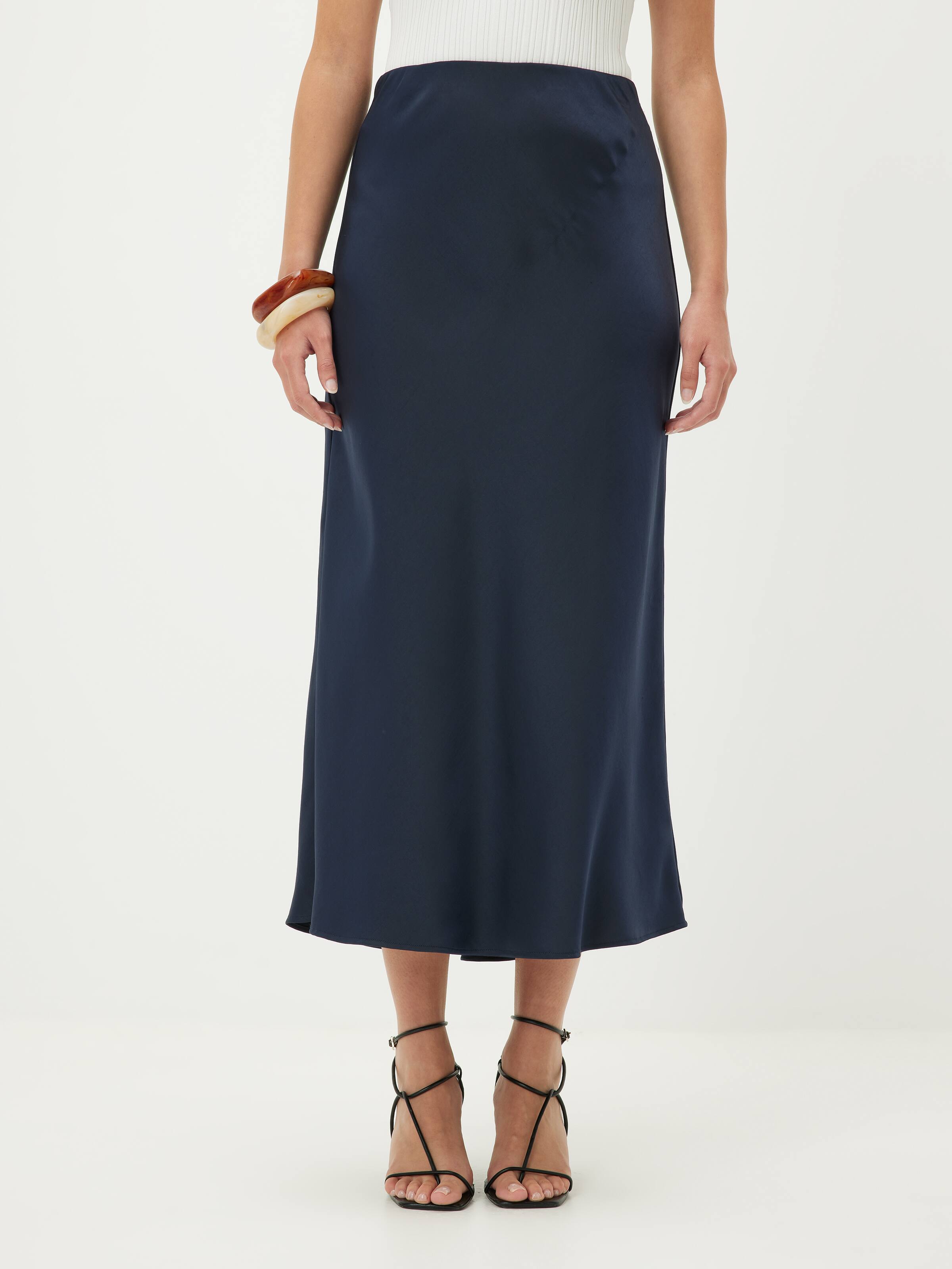 Love Triangle Satin Slip Skirt