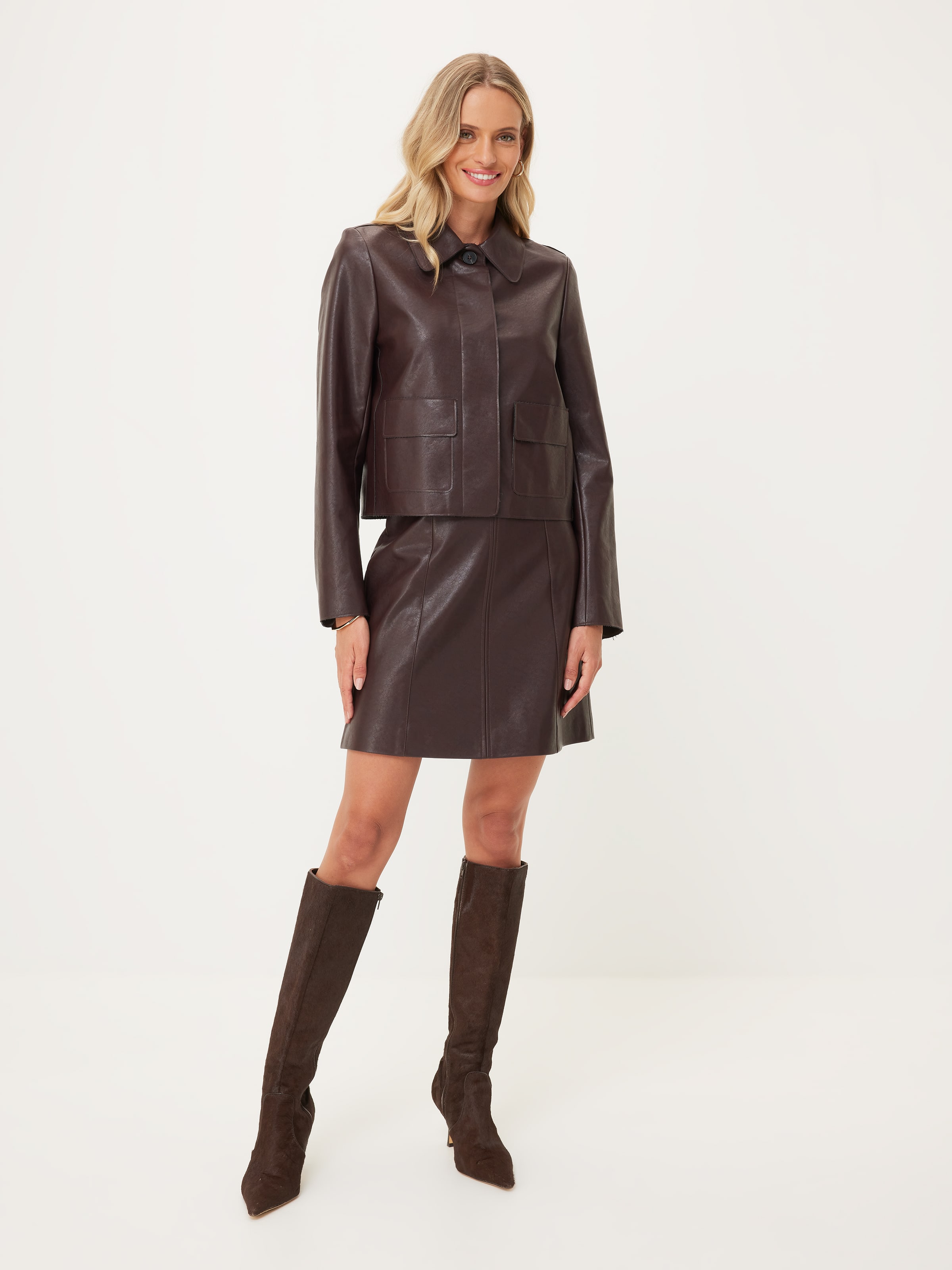 Kaia Faux Leather Mini Skirt