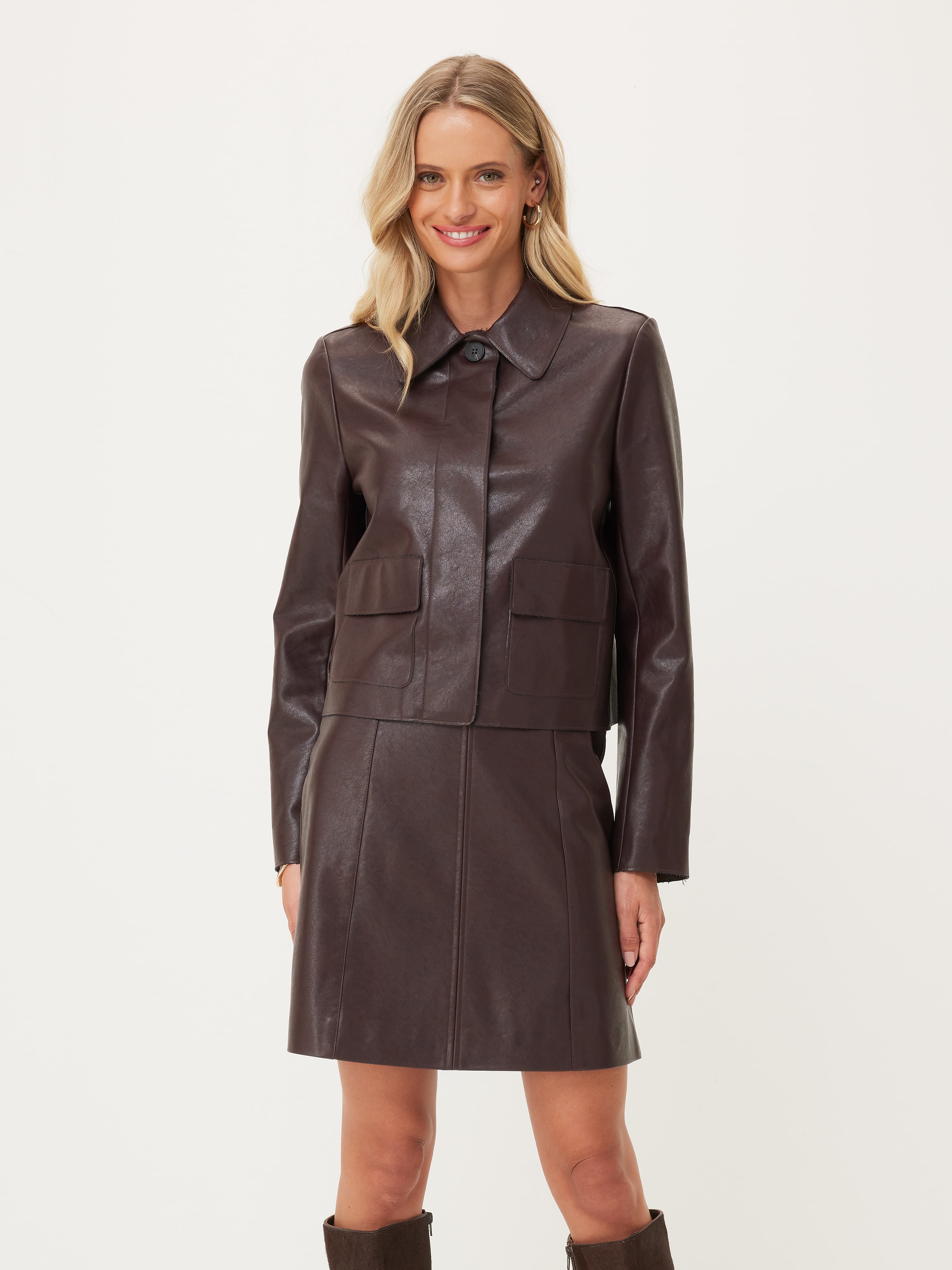 Kaia Faux Leather Mini Skirt