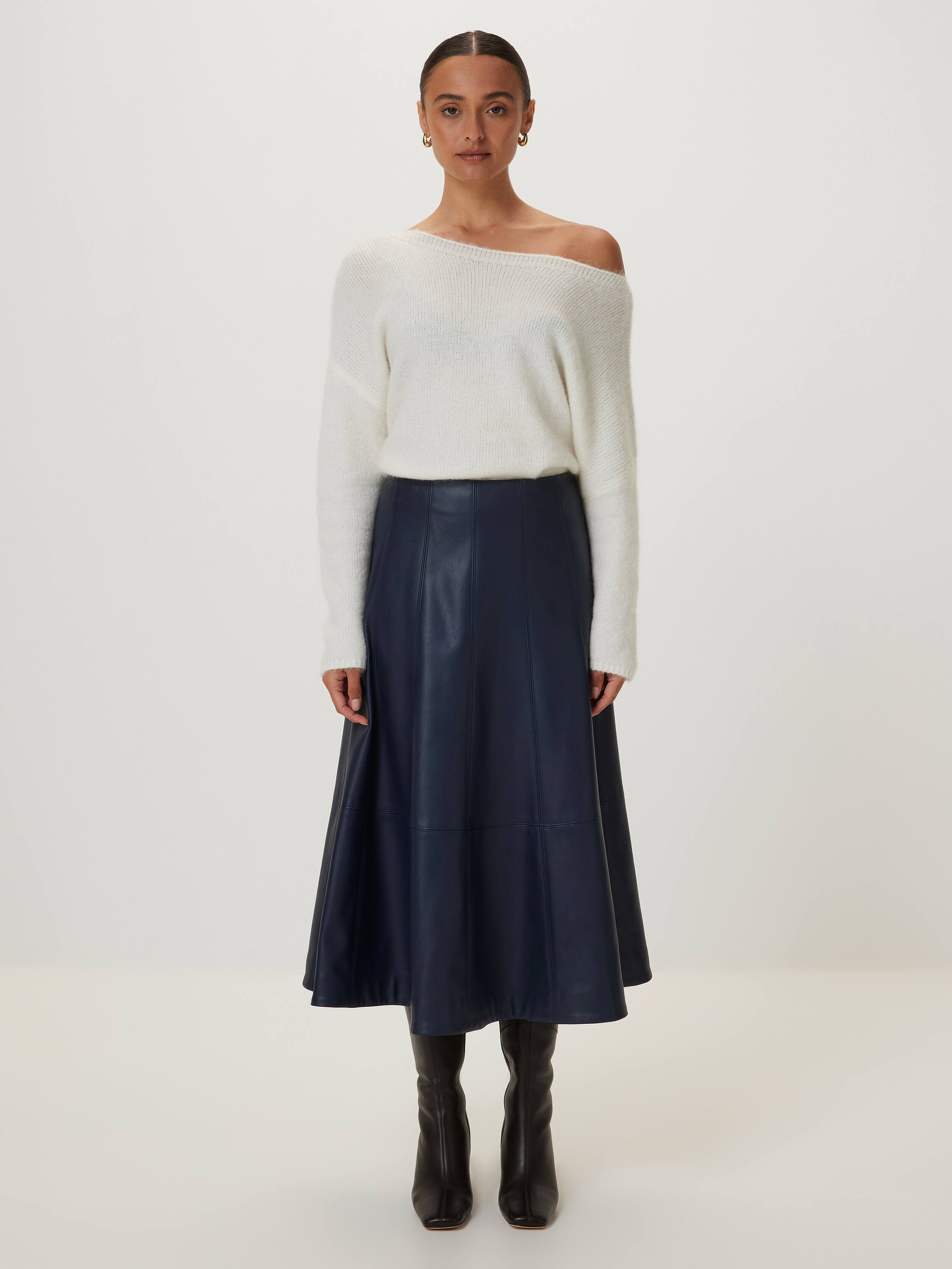 Winter Wonderland Faux Leather Skirt