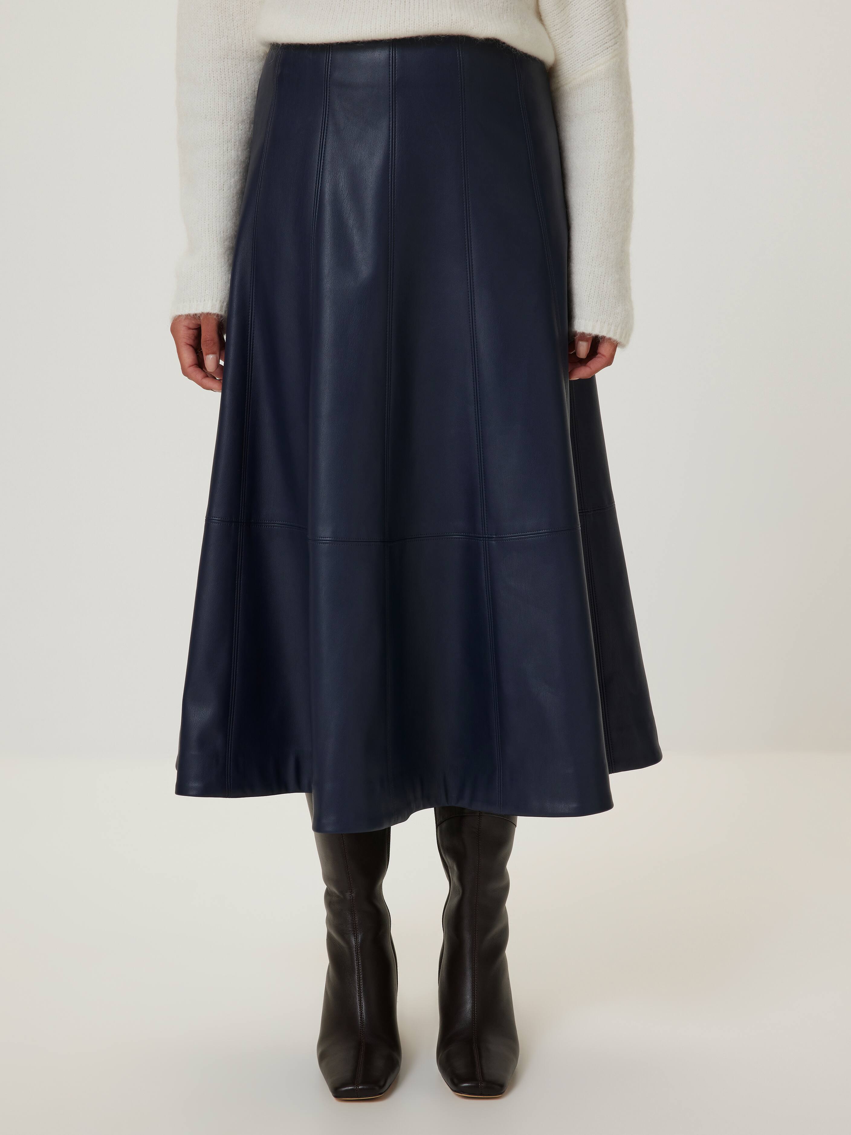 Winter Wonderland Faux Leather Skirt