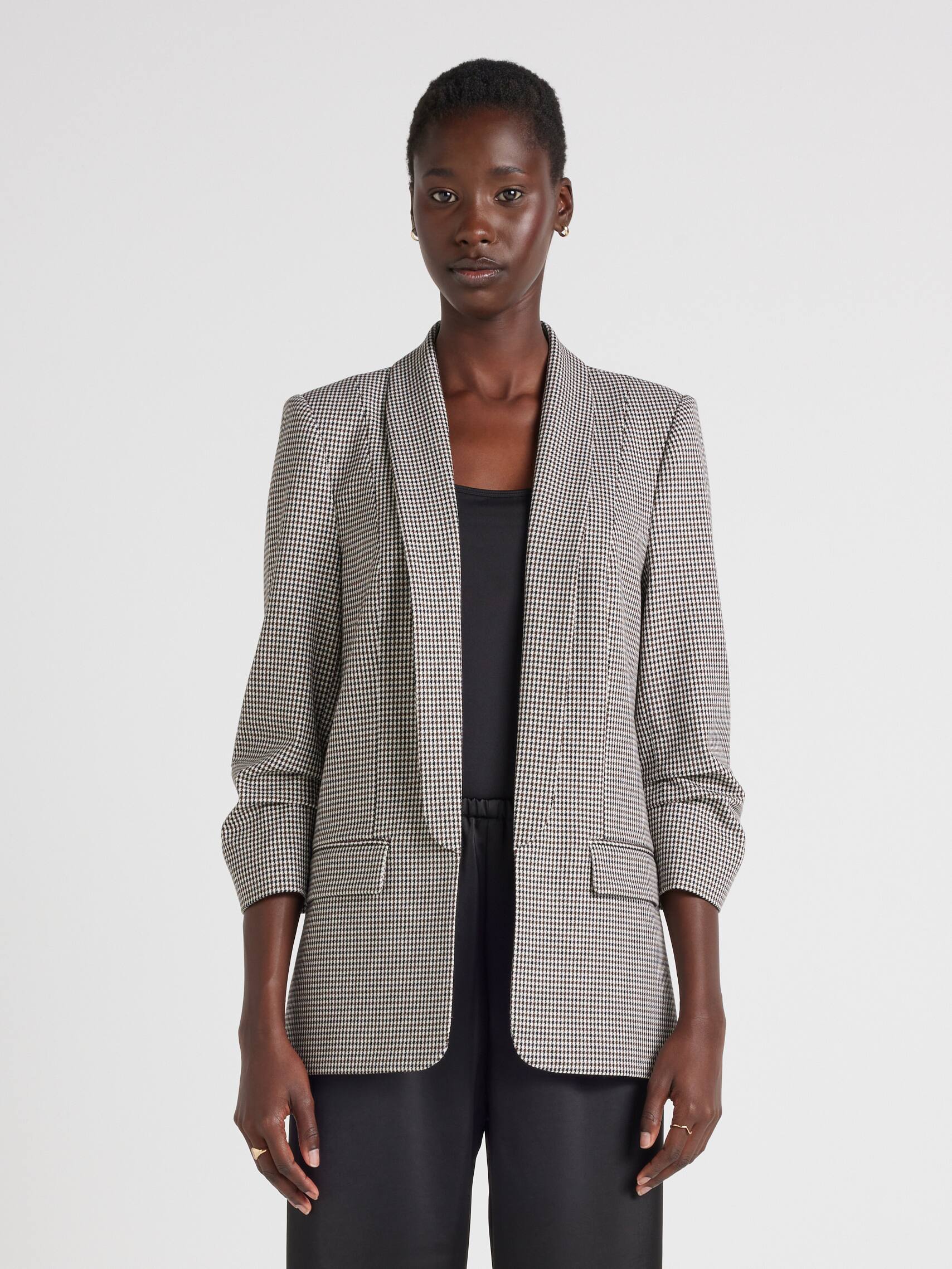 Mi Amour Check Blazer