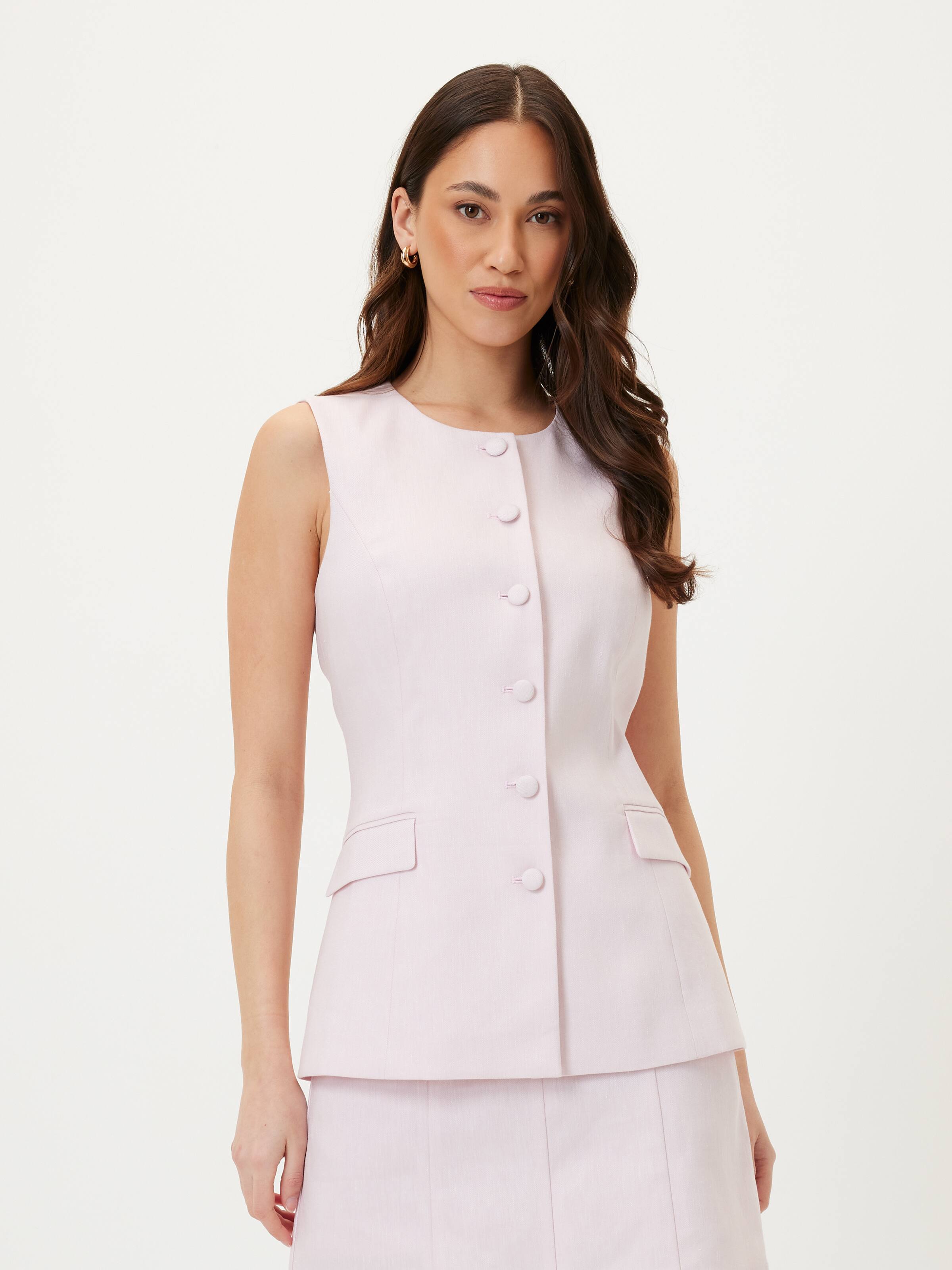 Blue Moon Linen Vest