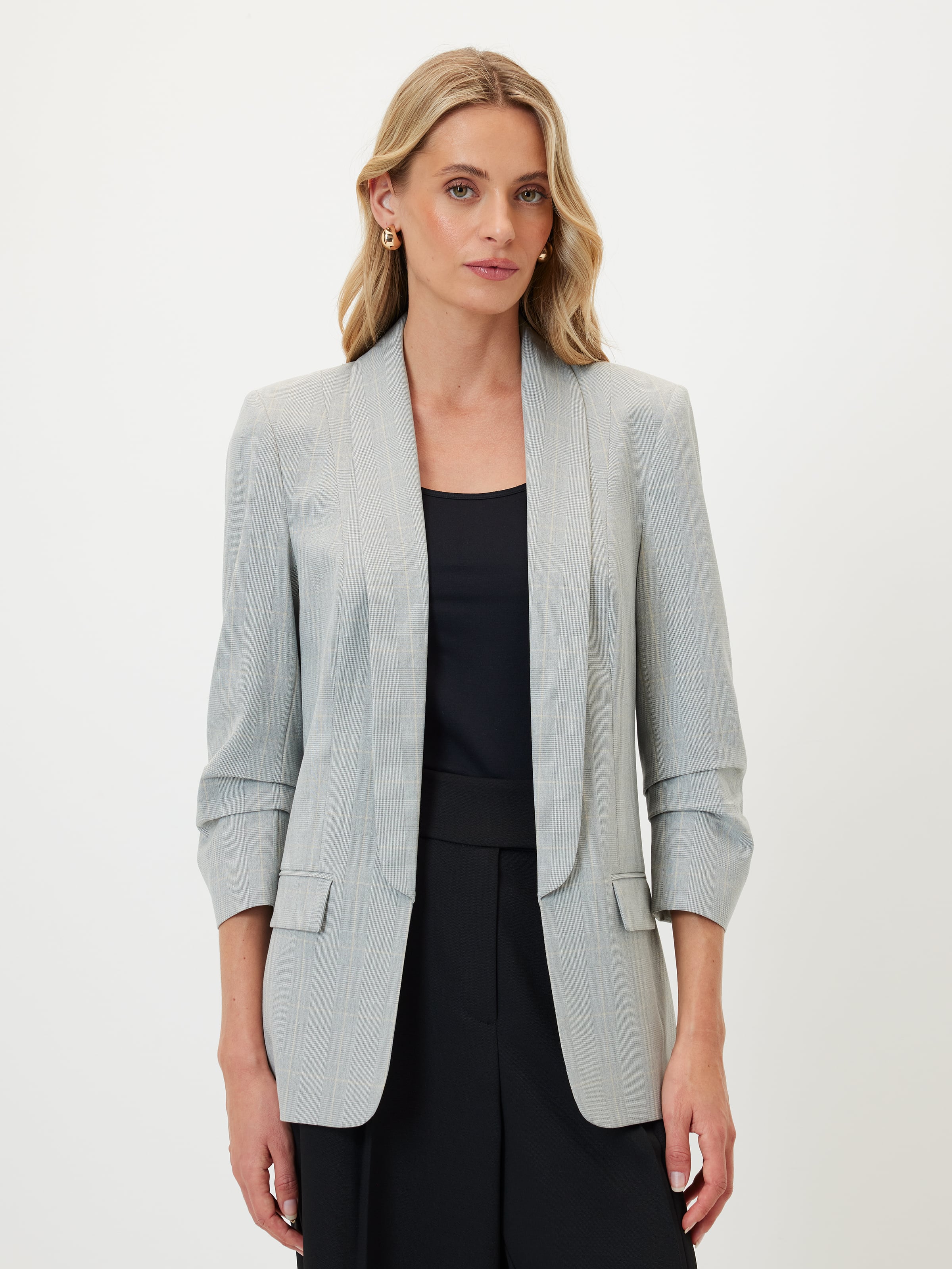 Mi Amour Check Blazer