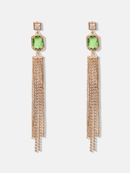 Rachel Jewel & Chain Drop Earrings