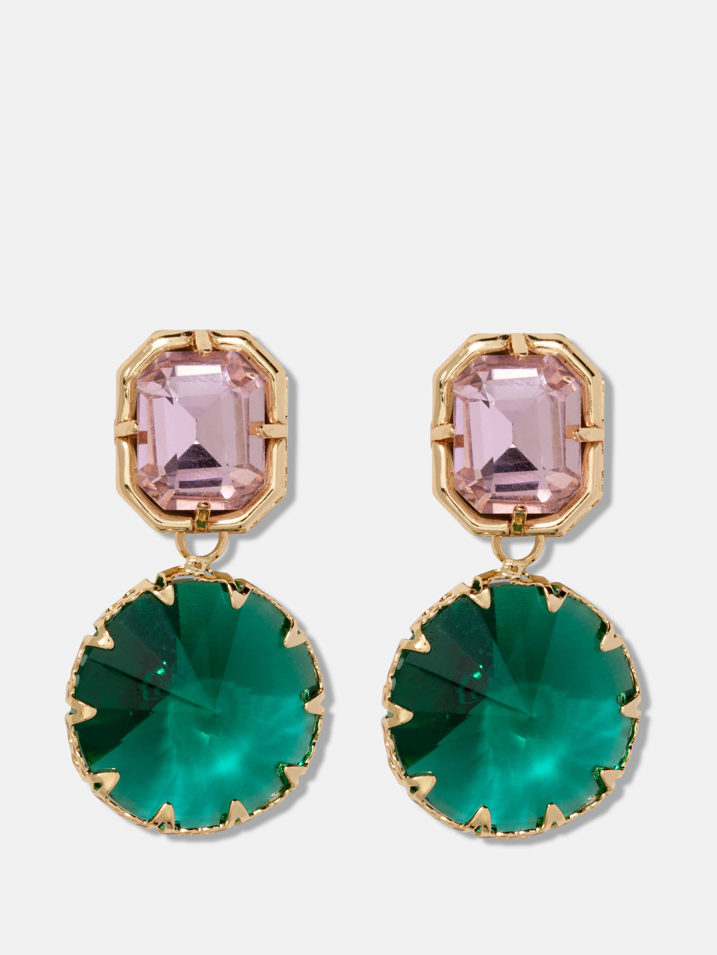 Charlotte Double Drop Jewelled Earrings