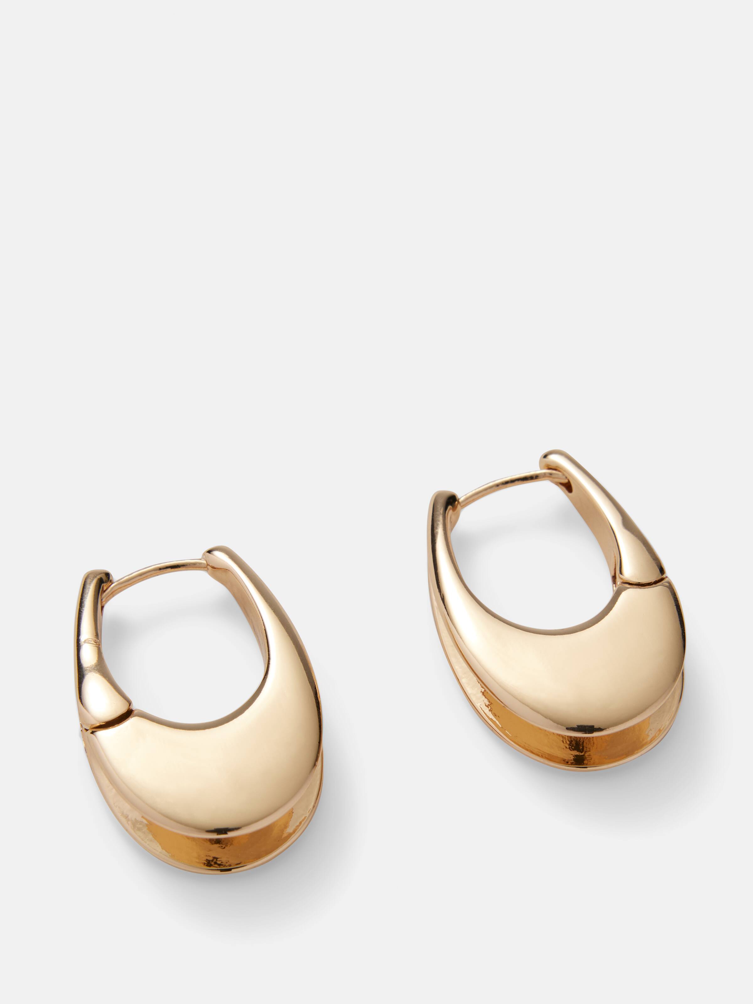 Sarah Oval Hoop Earrings