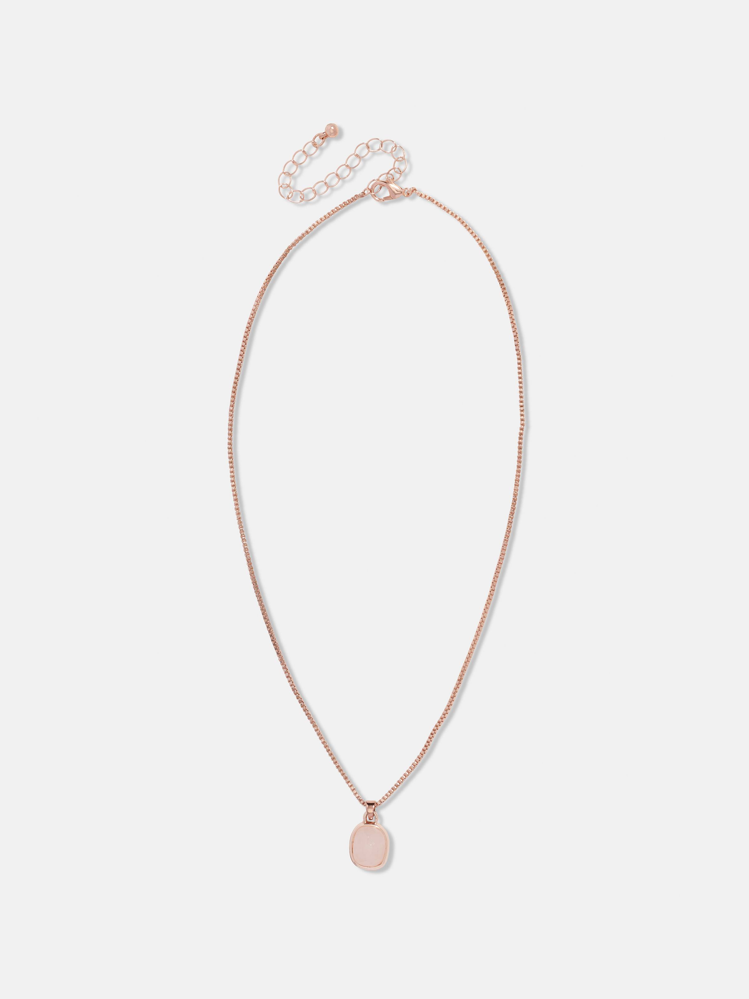 Billie Semi Precious Pendant Necklace