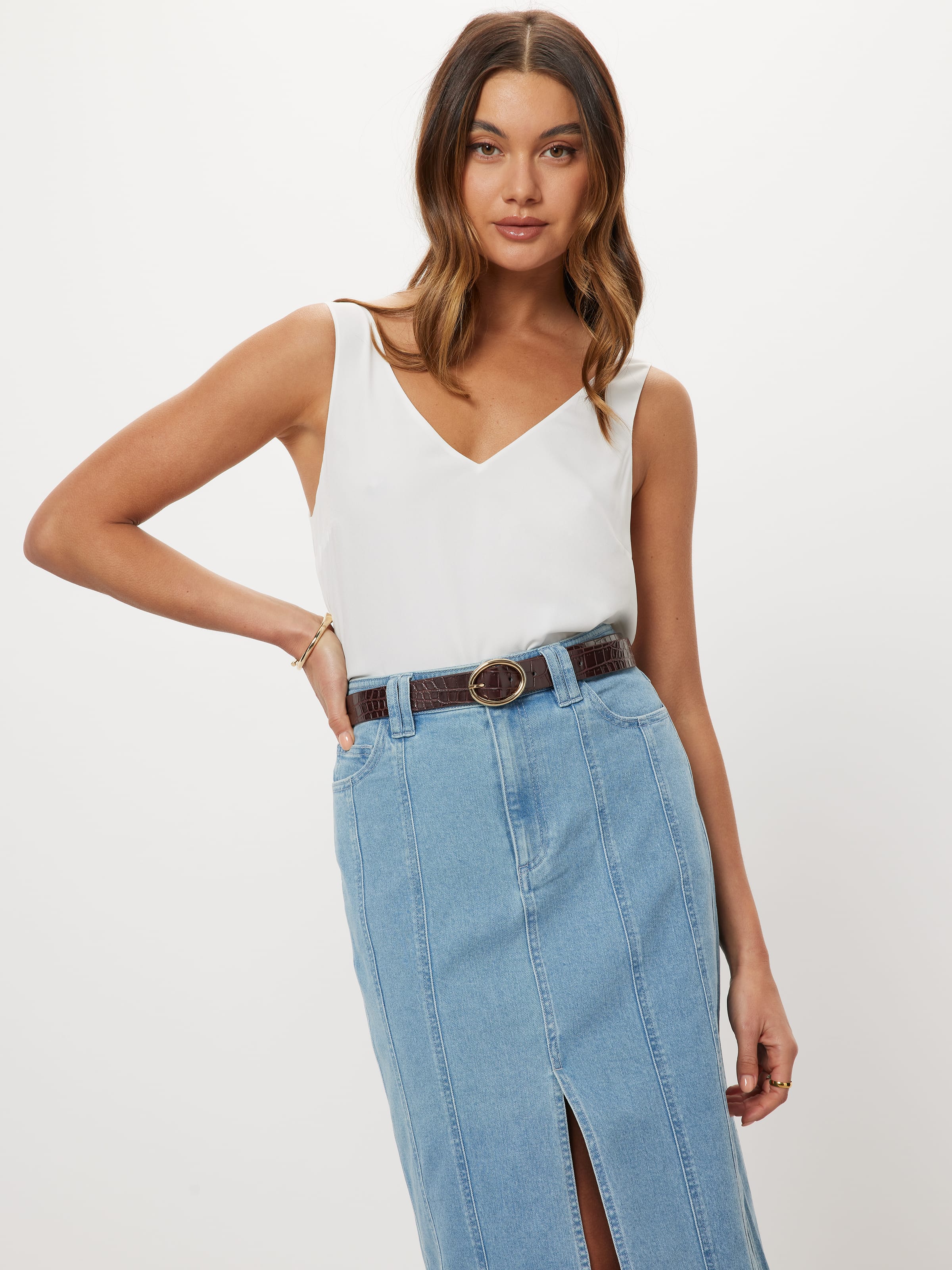 Fiona Croc Effect Belt