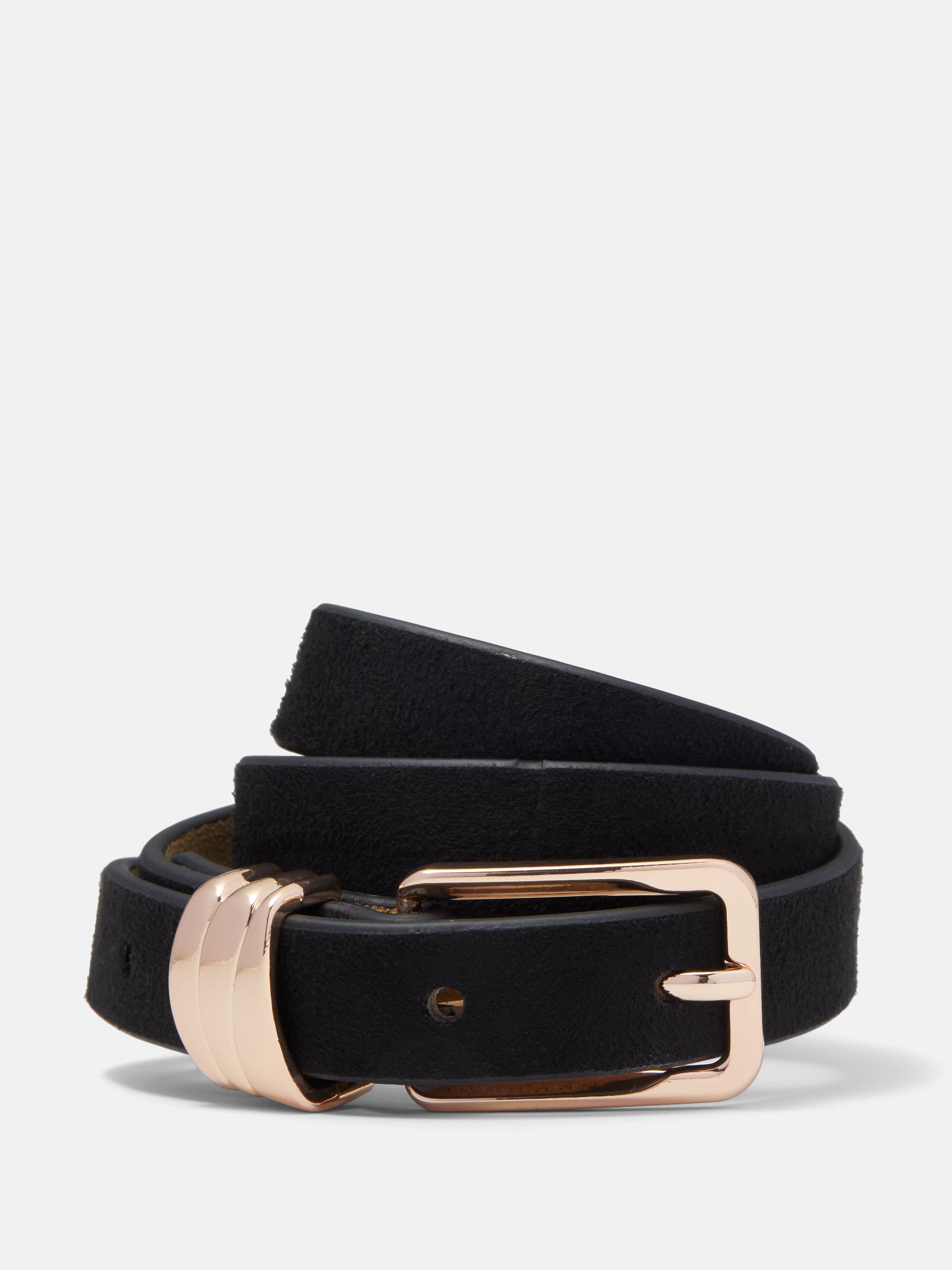 Barb Thin Suede Belt