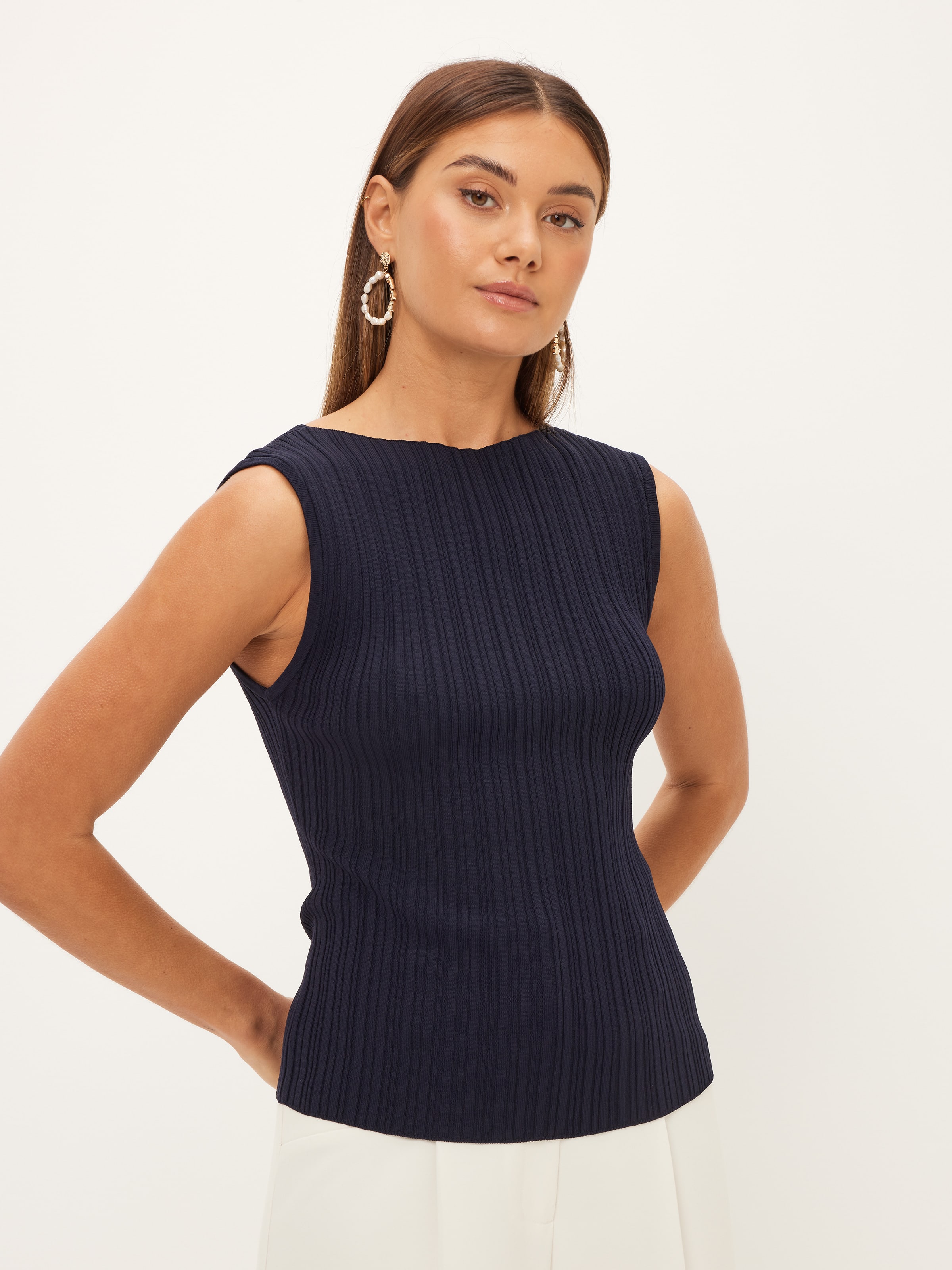 Marissa Ribbed Milano Knit