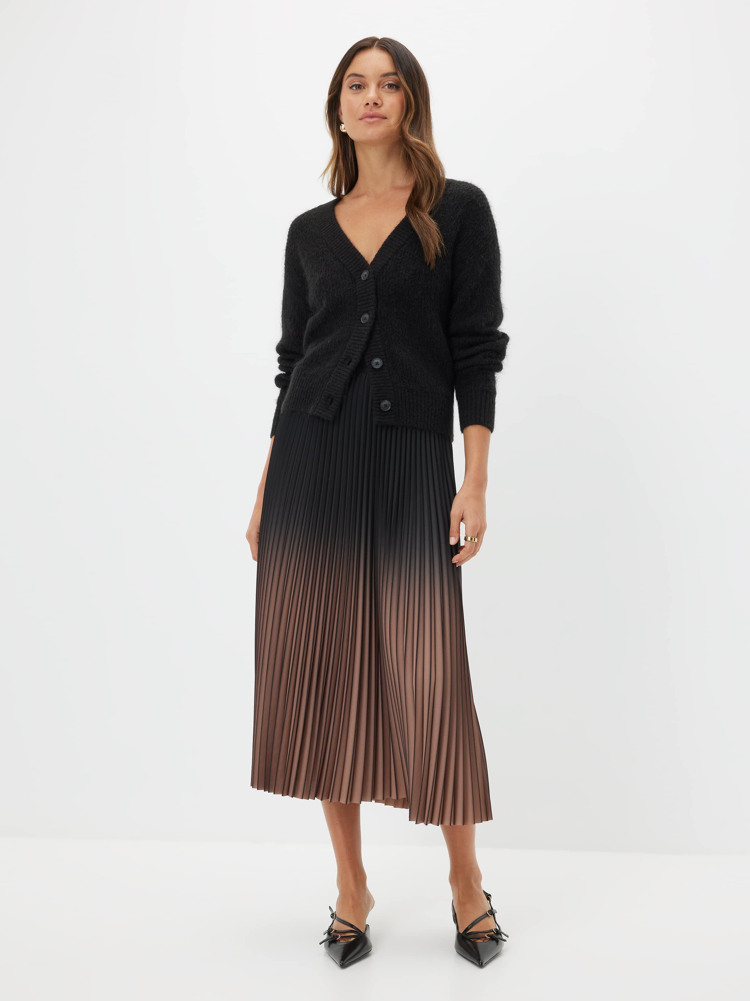 Frankie V Neck Fluffy Cardigan