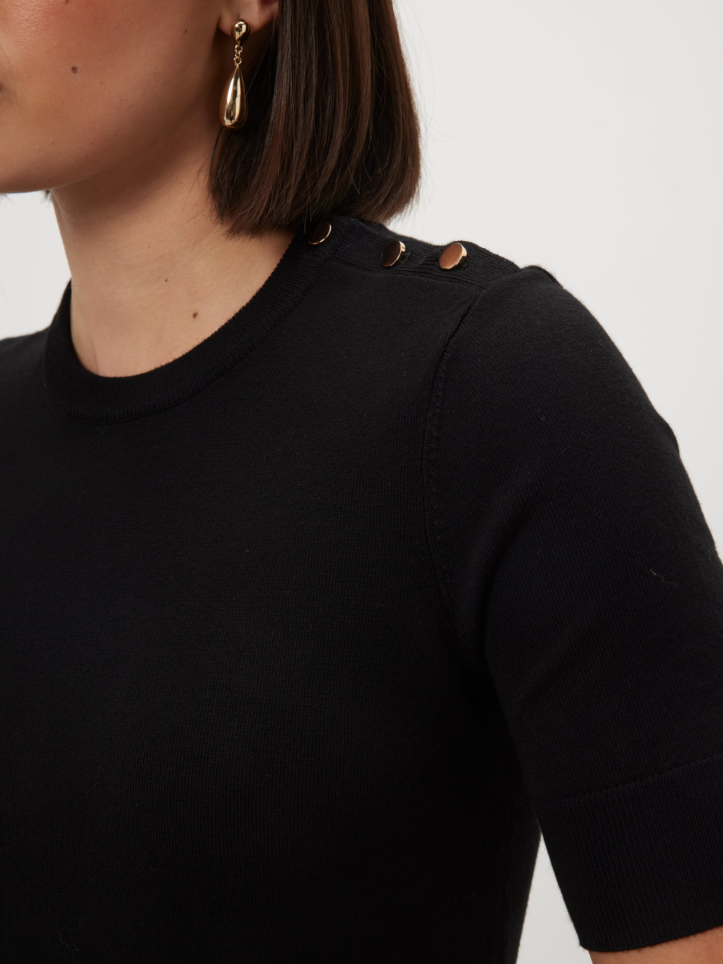 Maeve Button Detail Knit
