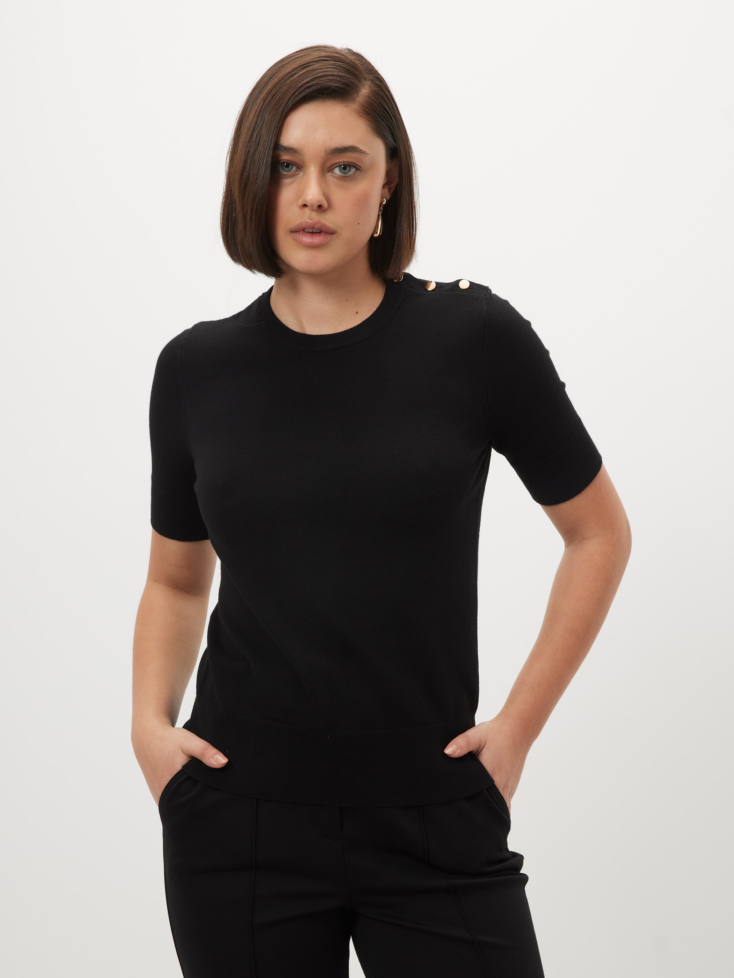 Maeve Button Detail Knit