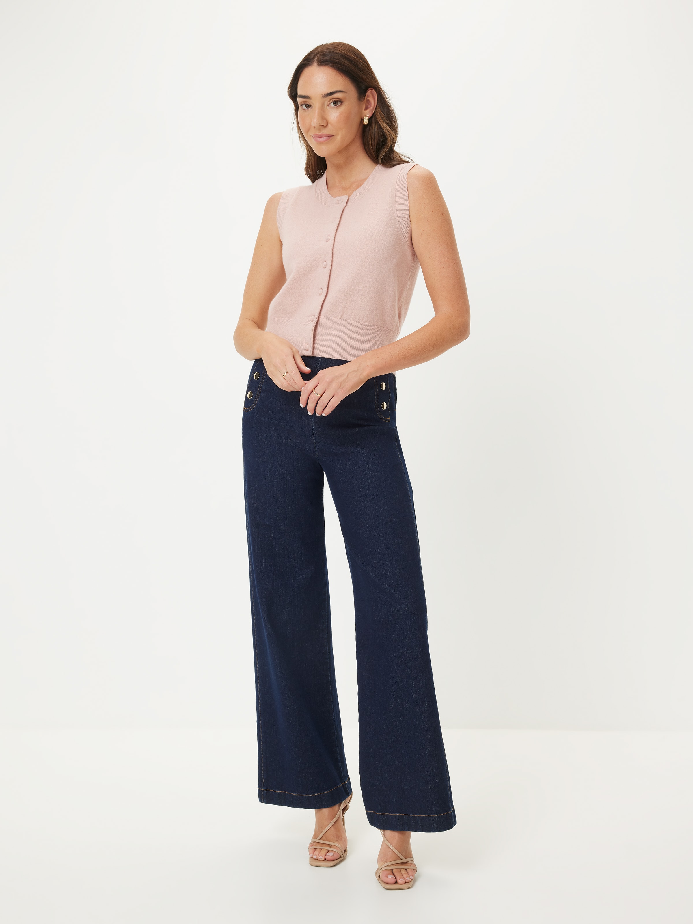 Shari Fluffy Button Up Vest