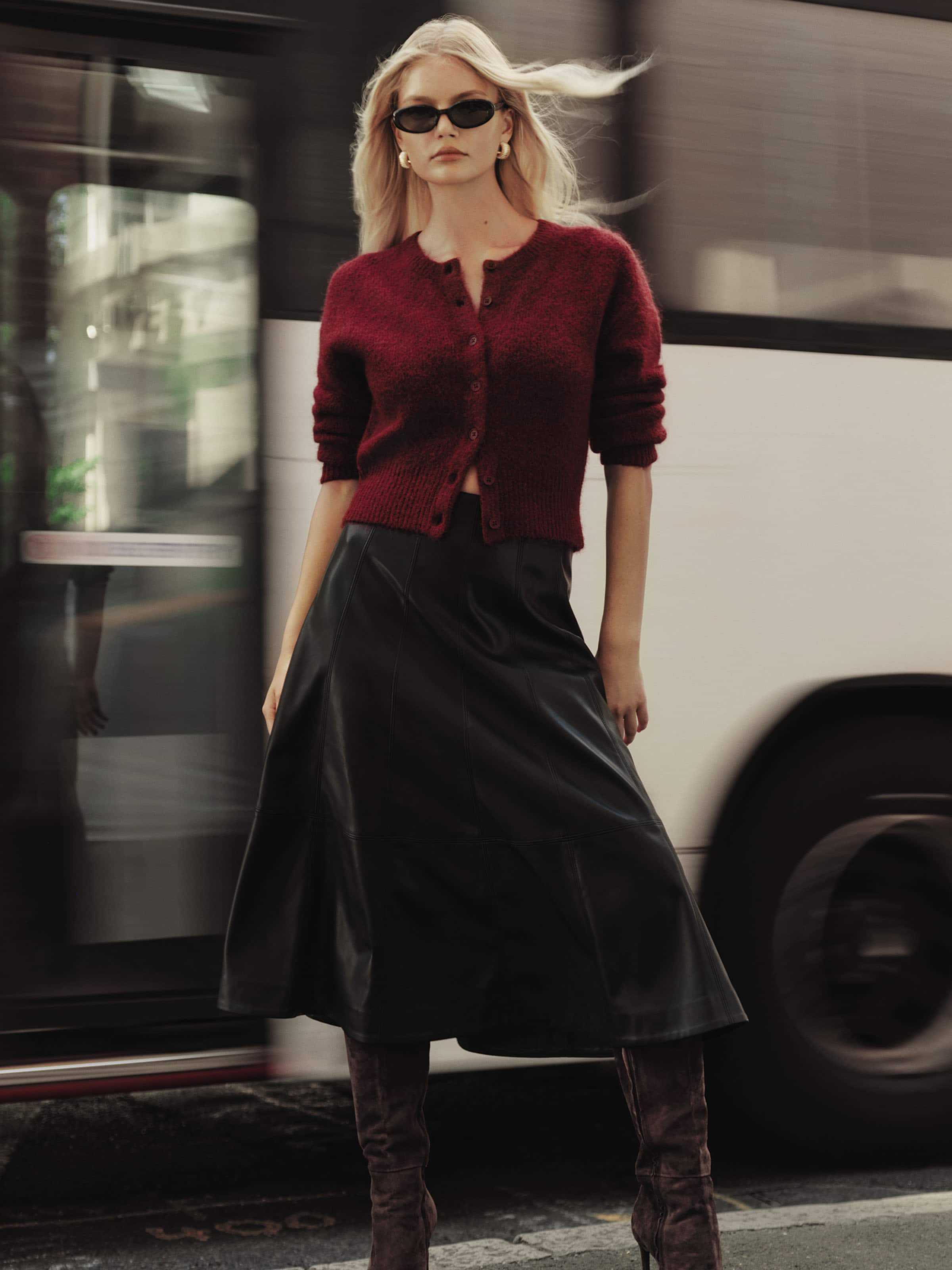 Louie 2.0 Fluffy Crew Cardigan